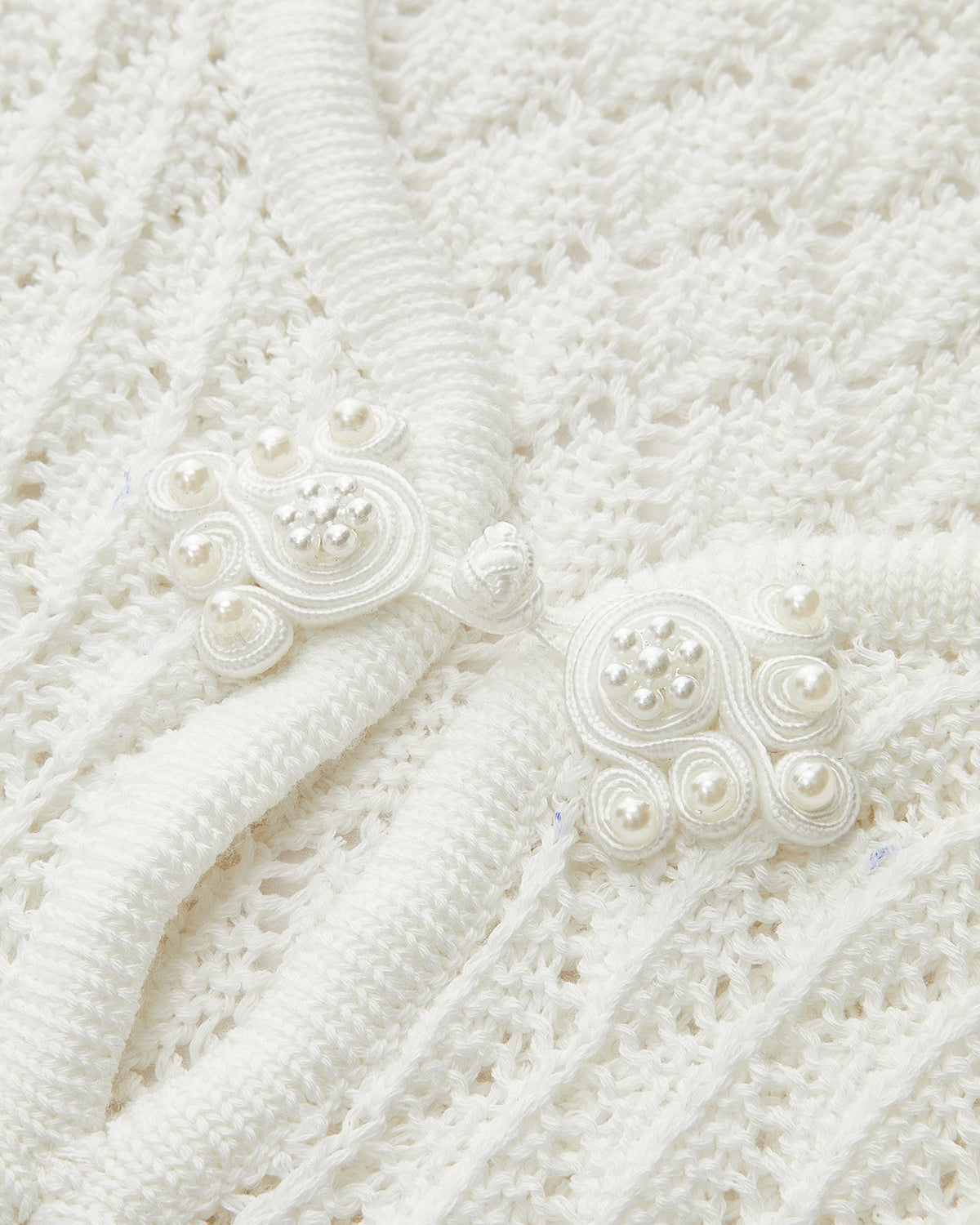 Kesik Detaylı Şeffaf Örgü Kazak Elbise