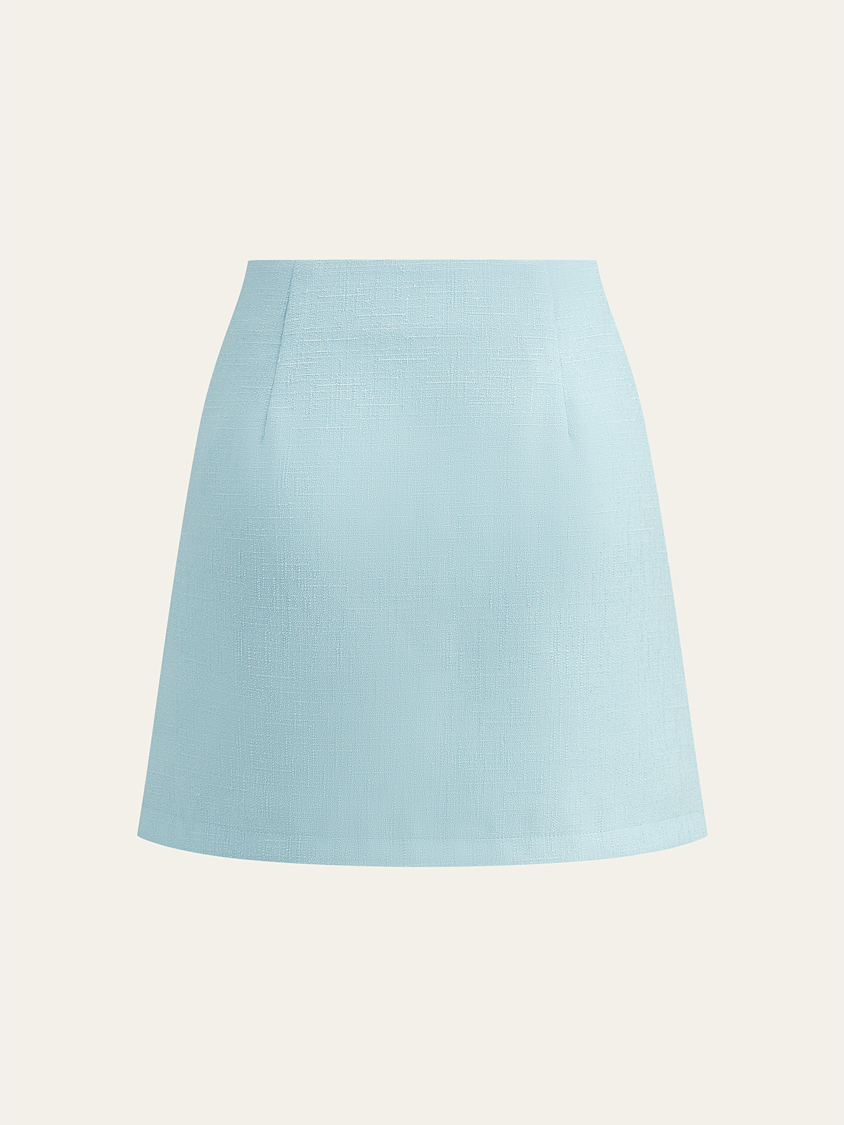 İnci Detaylı Tweed Blazer Yelek ve Mini Etek Takımı