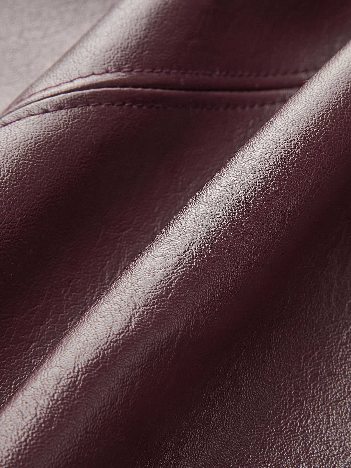 Dar Kesim Suni Deri Mini Etek