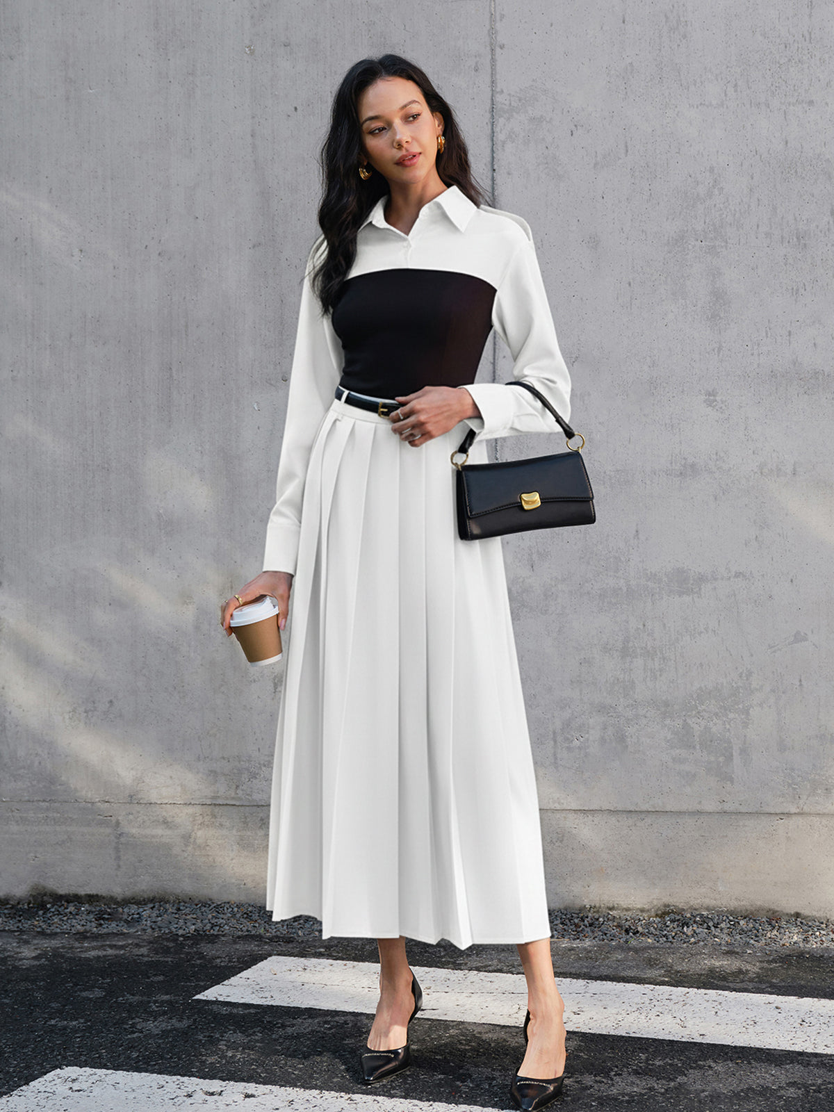 2’si 1 Arada Dar Panelli Polo Yaka Tişört