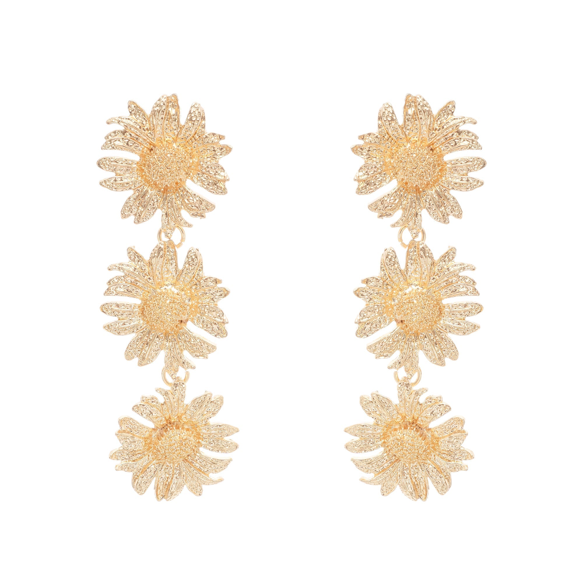 Eléonore ayçiçeği sallantılı küpe