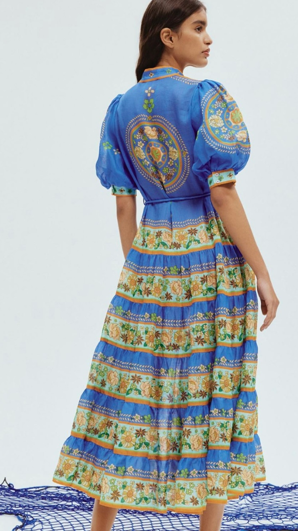 Flower Power Midi Elbise