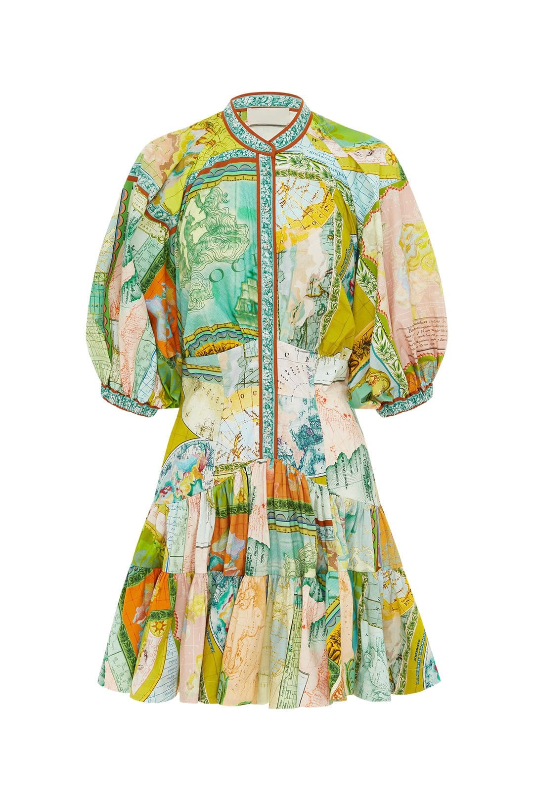 Zéphyr Katlı Desenli Elbise