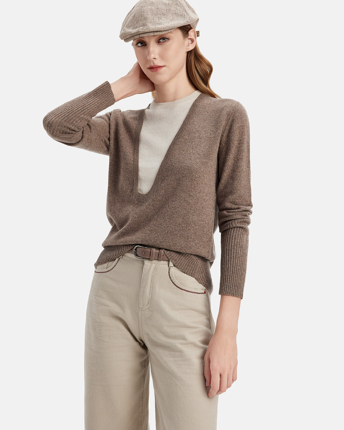 İkisi Bir Arada Kaşmir Kazak