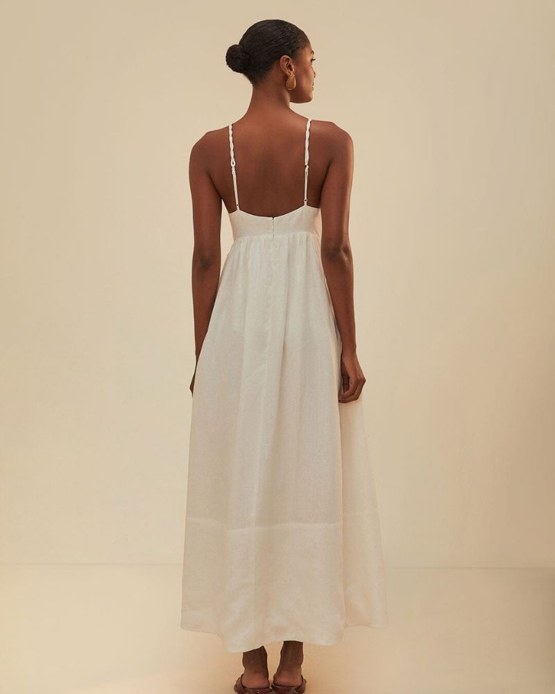 Laura Spagetti Hindistan Cevizi Ağacı Uzun Elbise