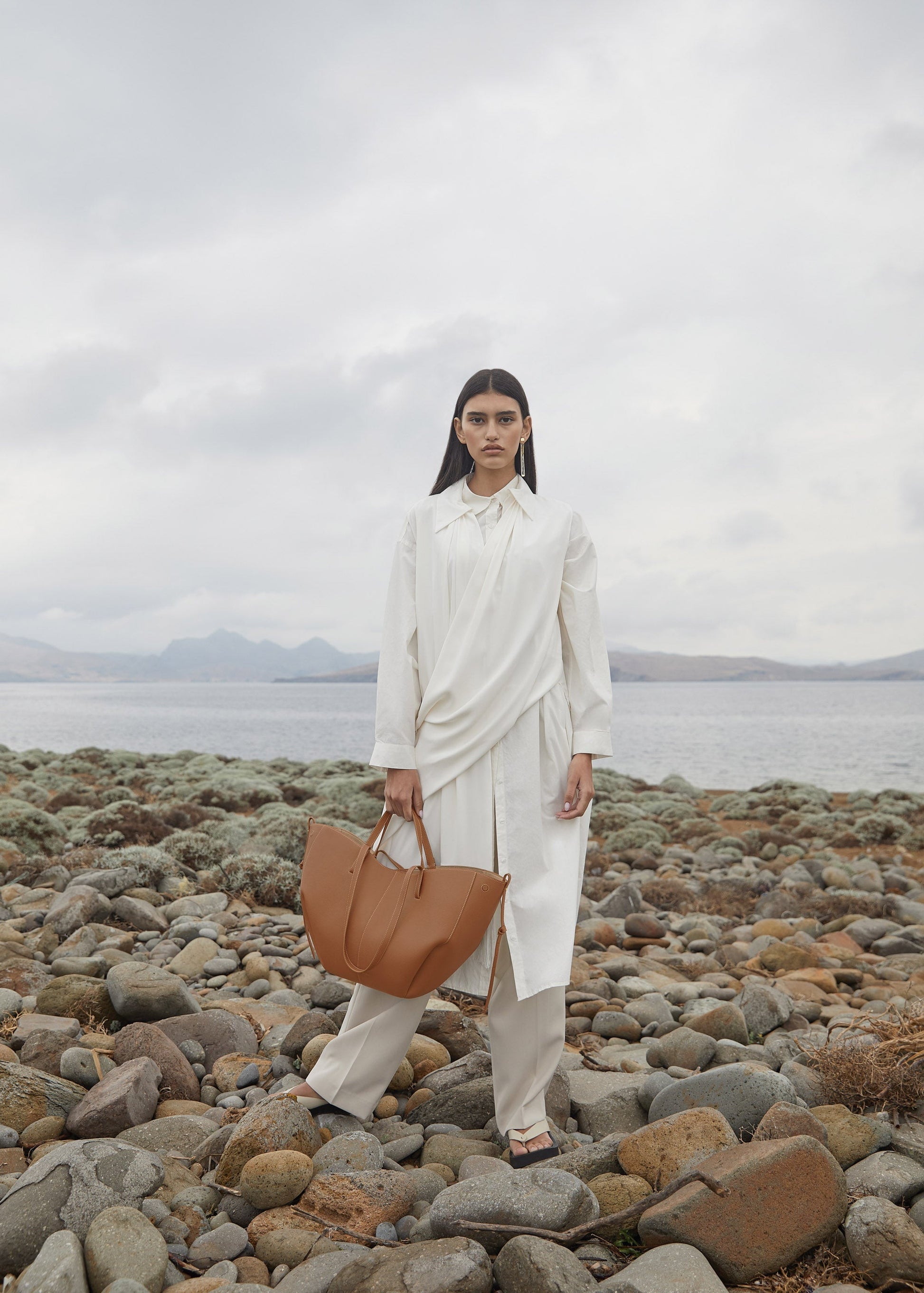 Cirelle Tote Çanta - Taba