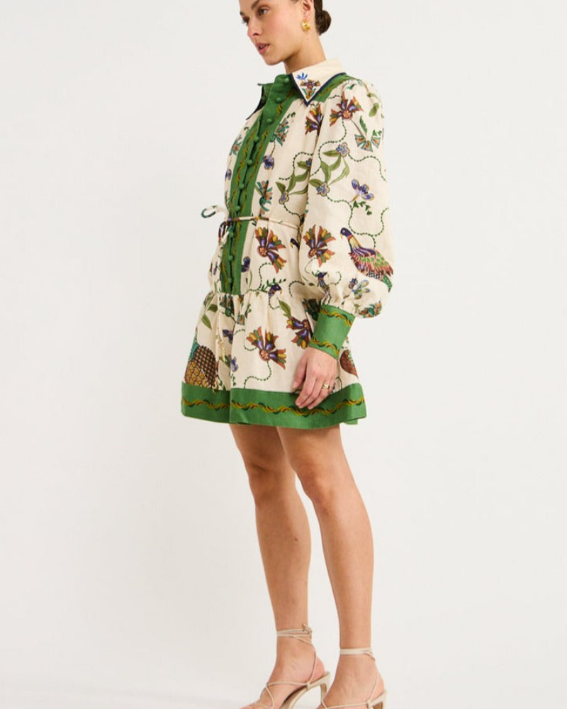 Mauricette Balon Kol Mini Elbise