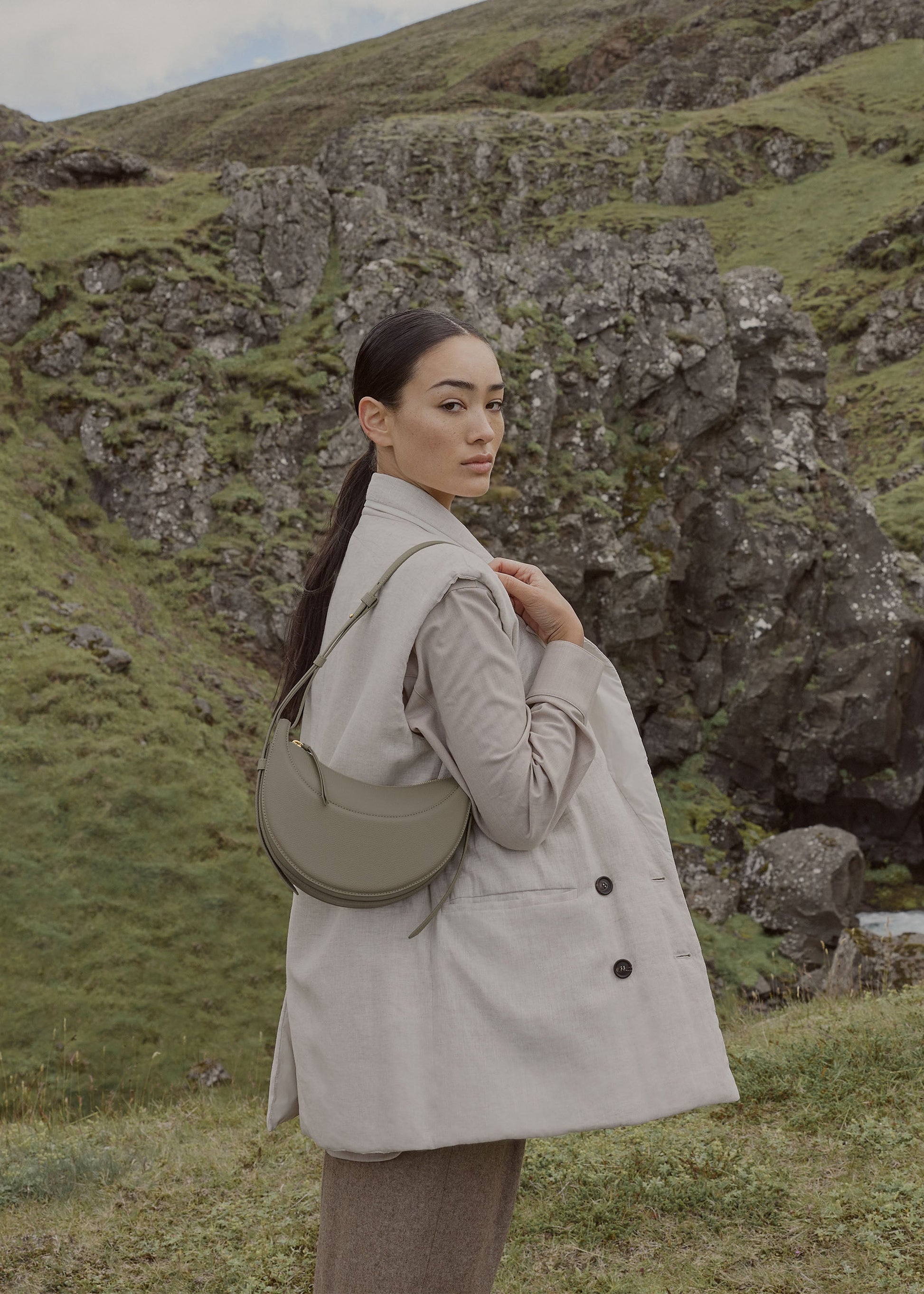 Avelin Omuz Çantası - Yeşil