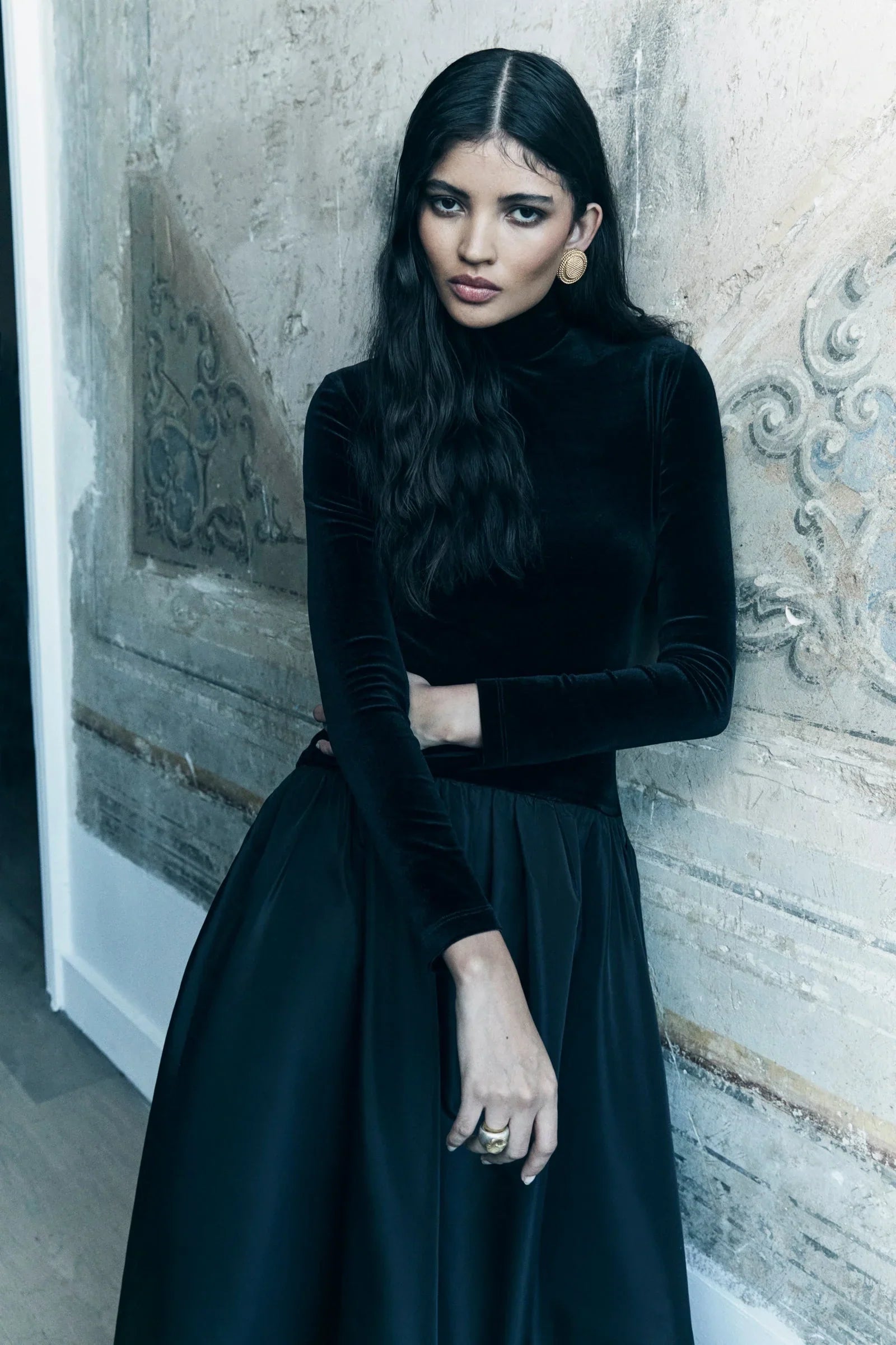 Florienne Uzun Kollu Midi Elbise