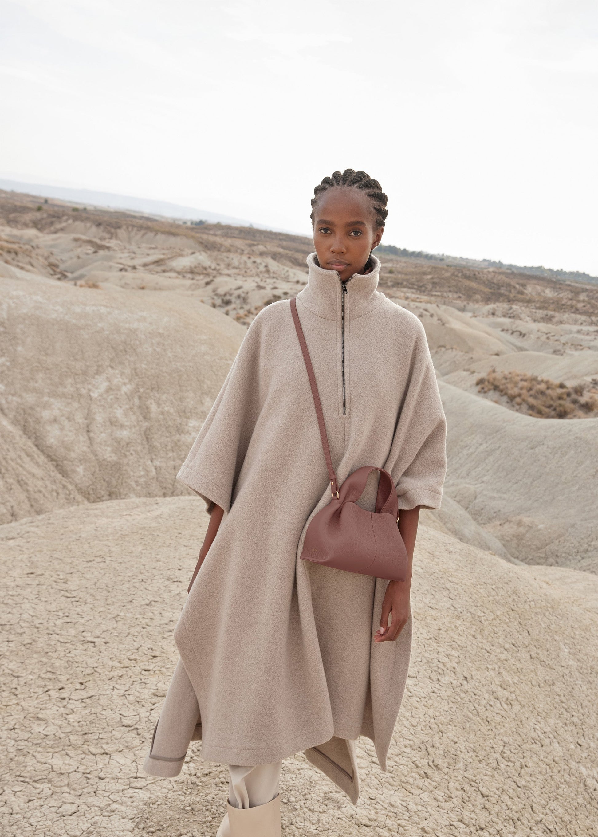 Minoa Small El Çantası - Pudra pembe