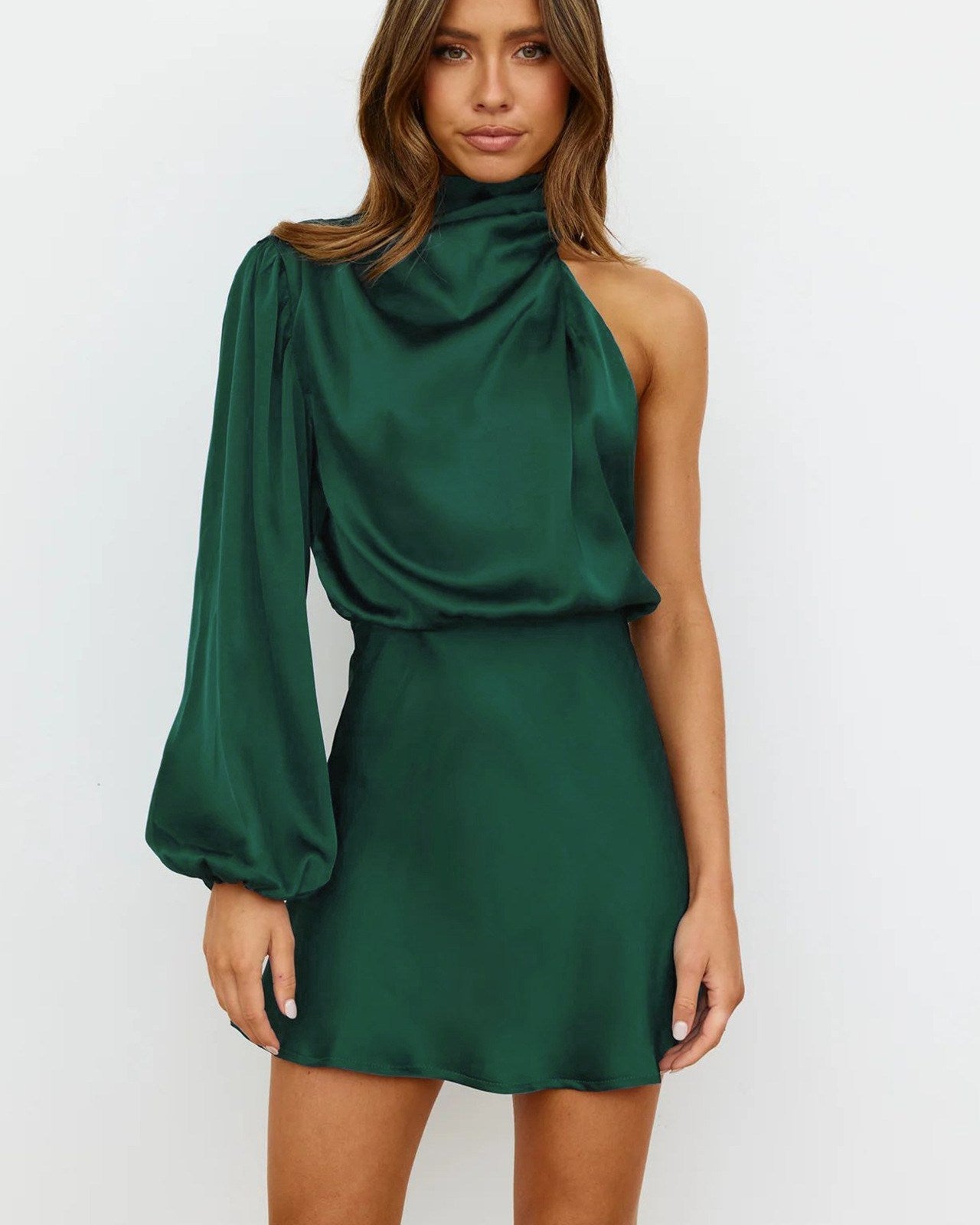 Lissy Mini Elbise - Yeşil