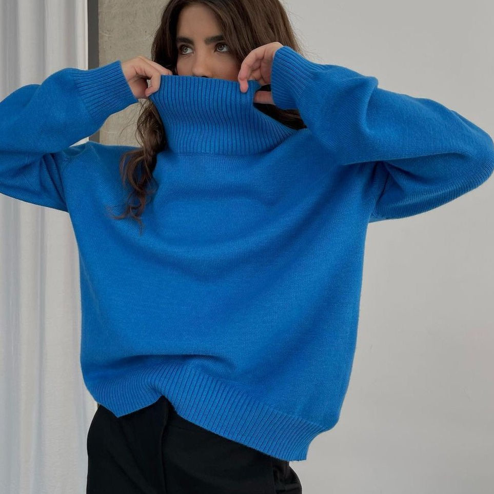 Luxe Nervürlü Balıkçı Yaka Kazak