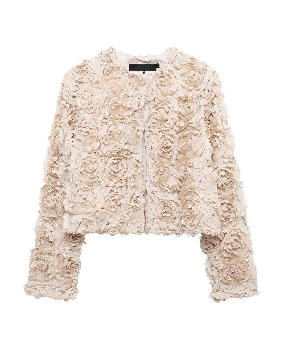 Alice Çiçek Aplikeli Kısa Ceket