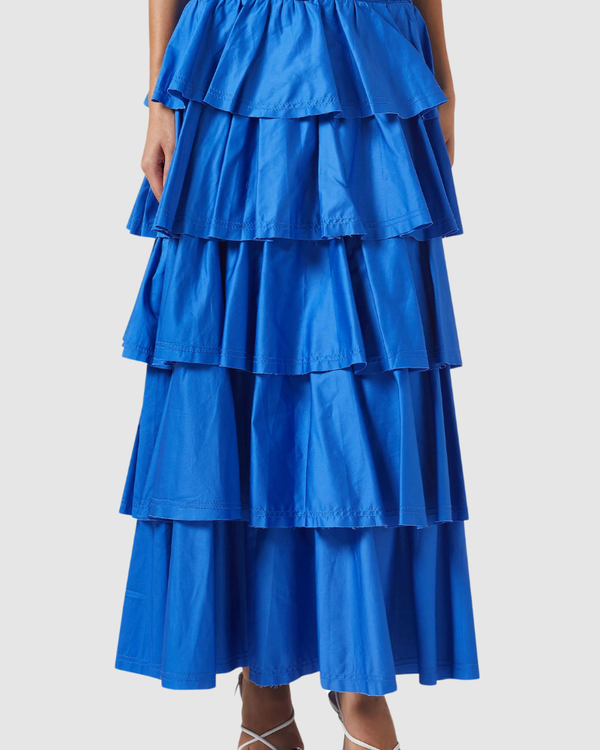 Ondine Katmanlı Volan Etek Takımı