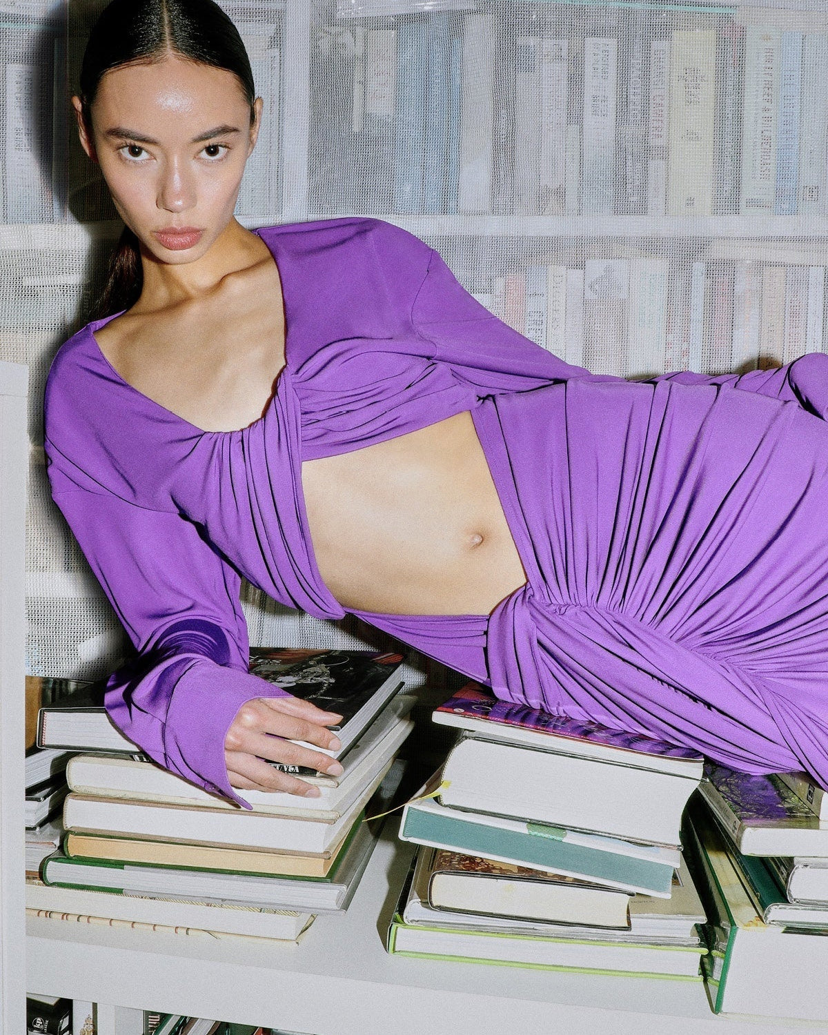 Donna Cut Out Drape Maxi Elbise