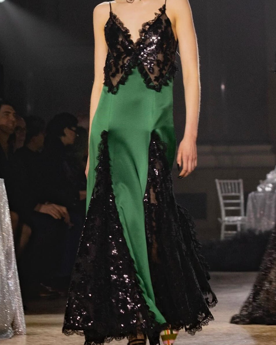 Susanna V Yaka Payet İşlemeli Maxi Elbise