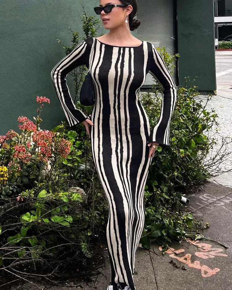 Zebra Maxi Elbise