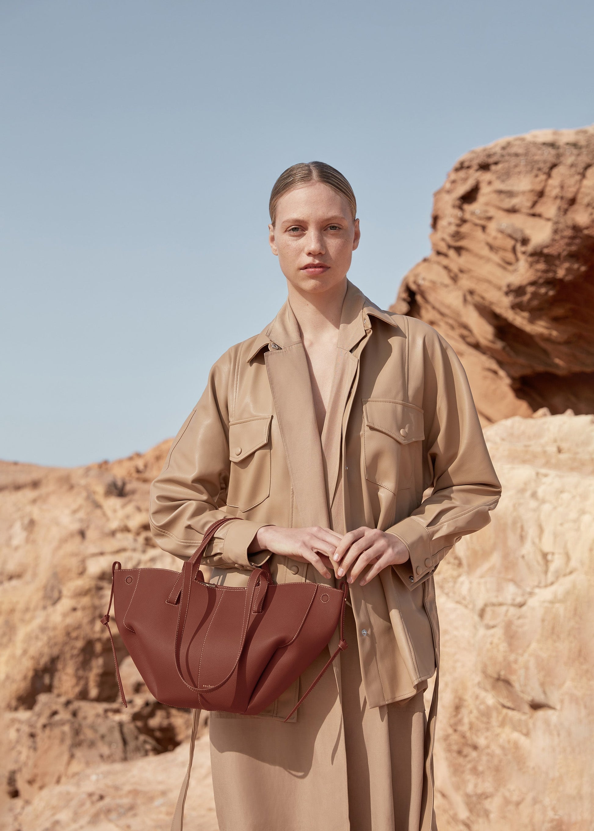 Cirelle Small Tote Çanta - Taba