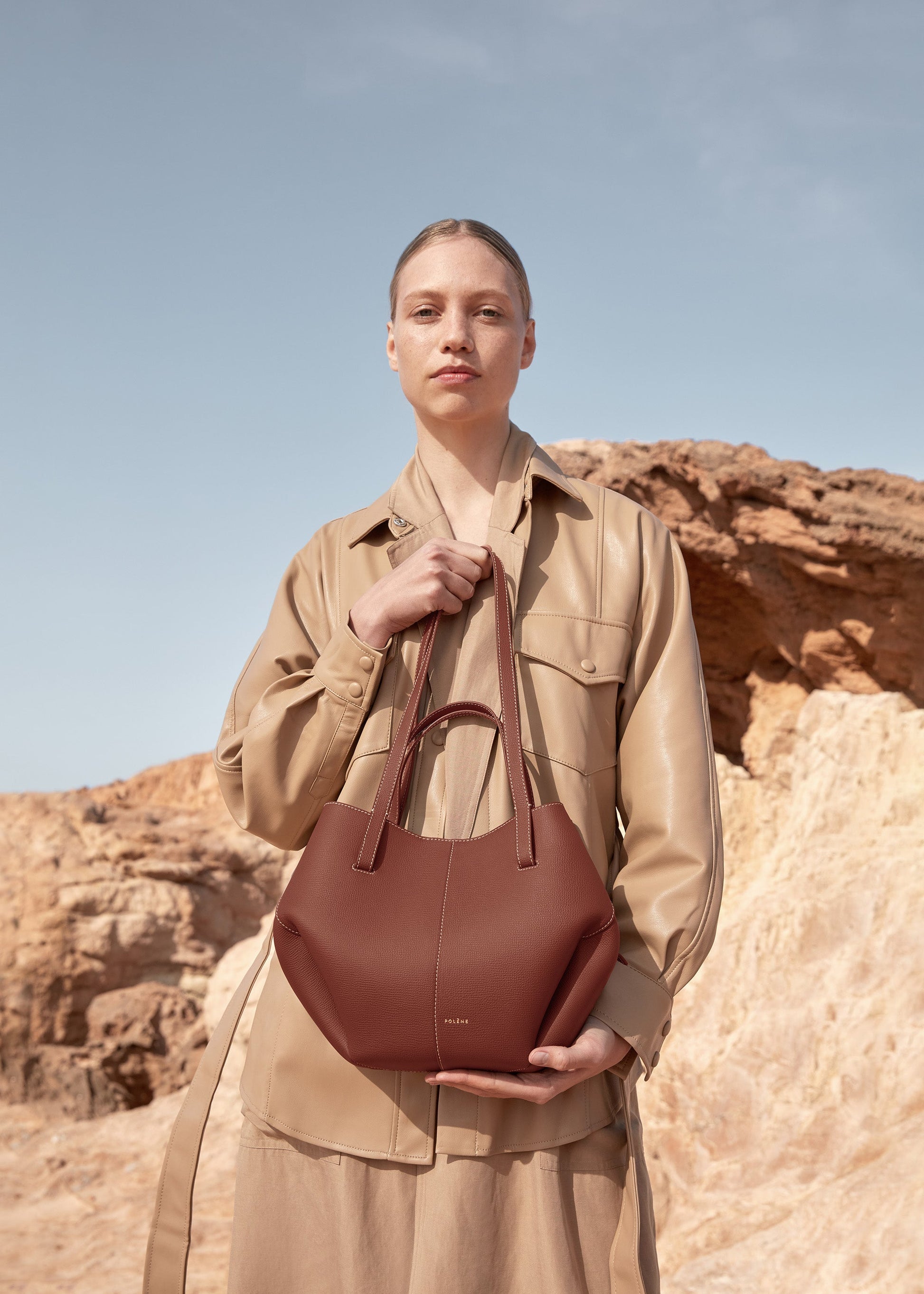 Cirelle Small Tote Çanta - Taba