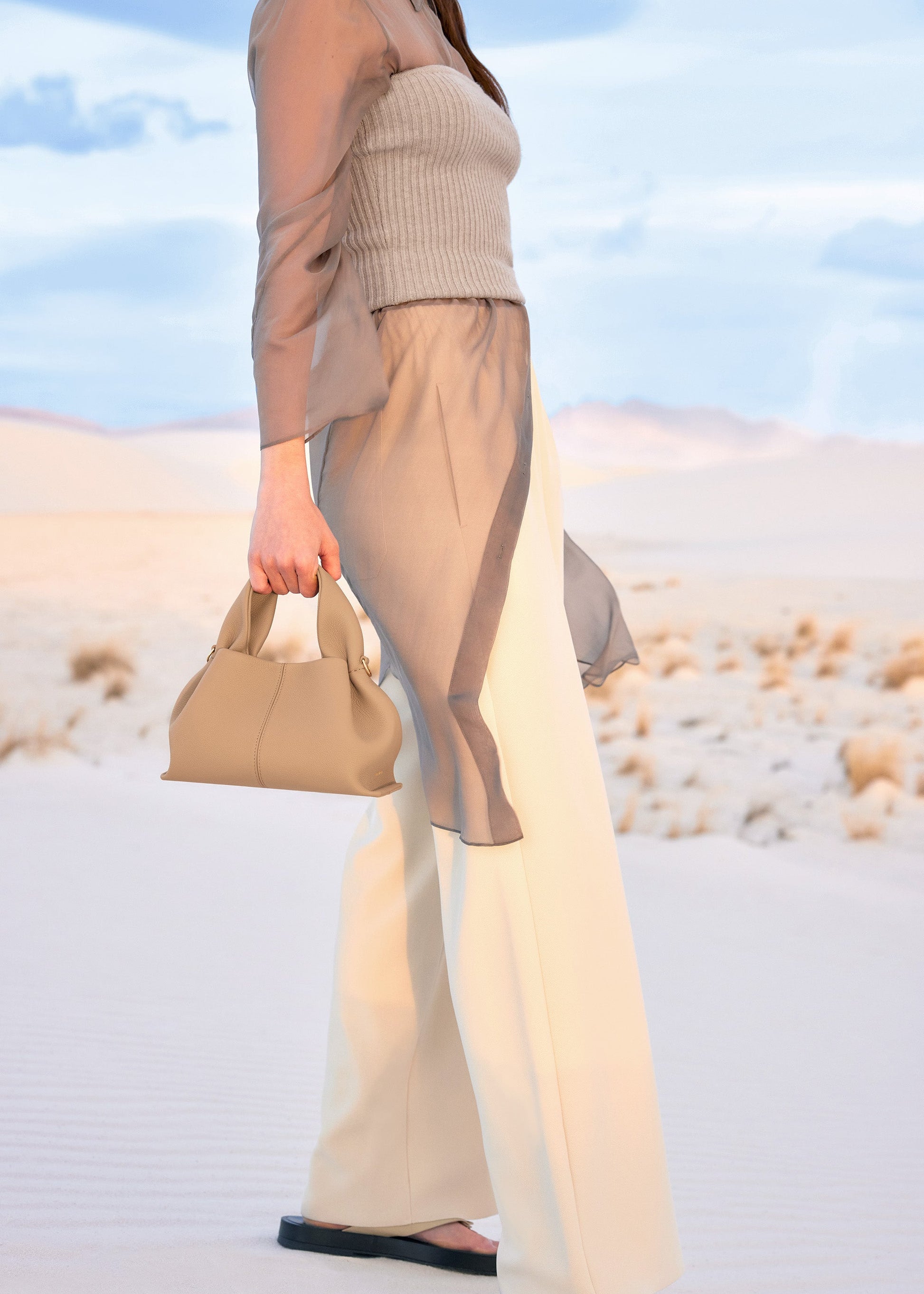 Minoa Small El Çantası - Kum beji