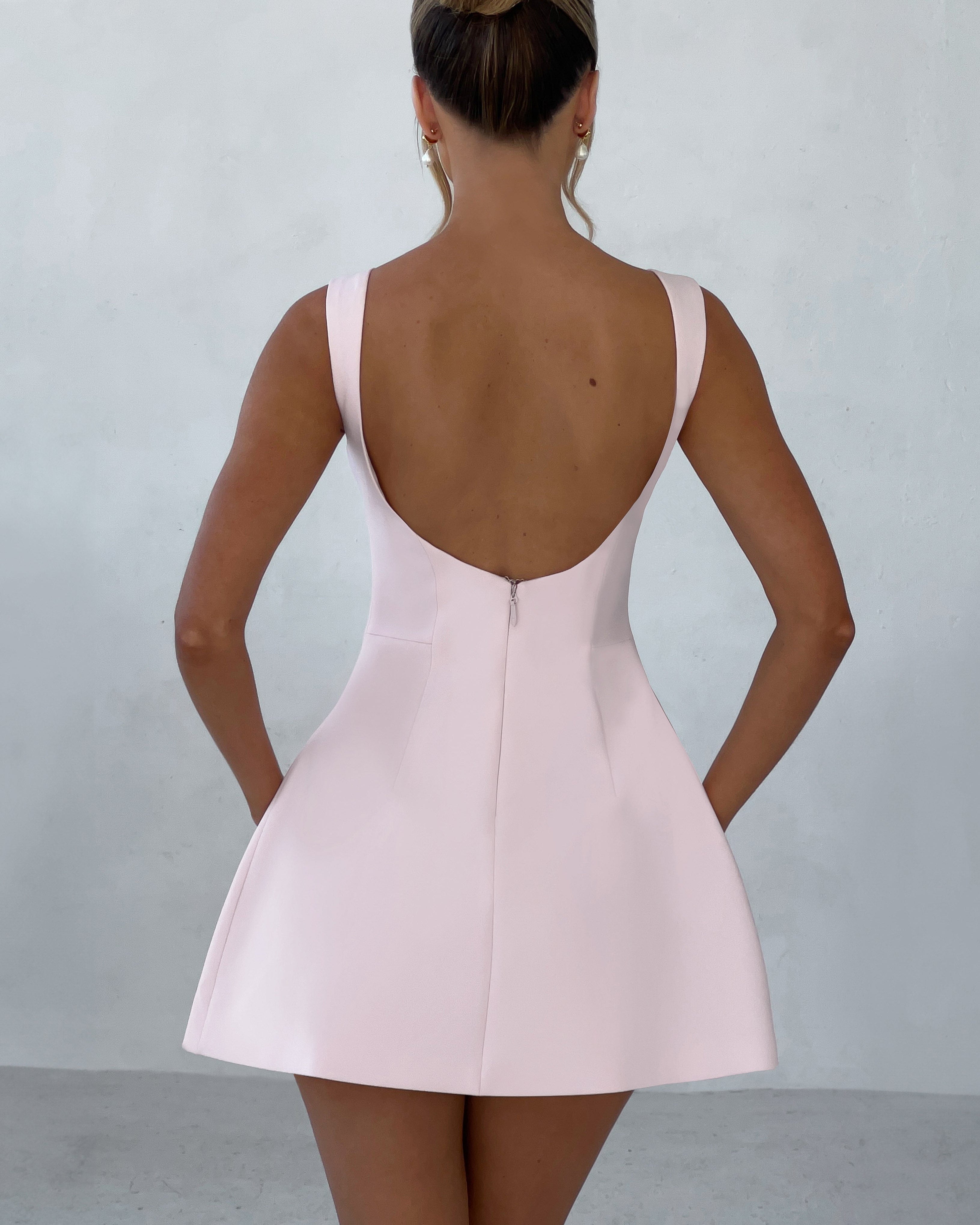 Alana Mini Elbise – Blush