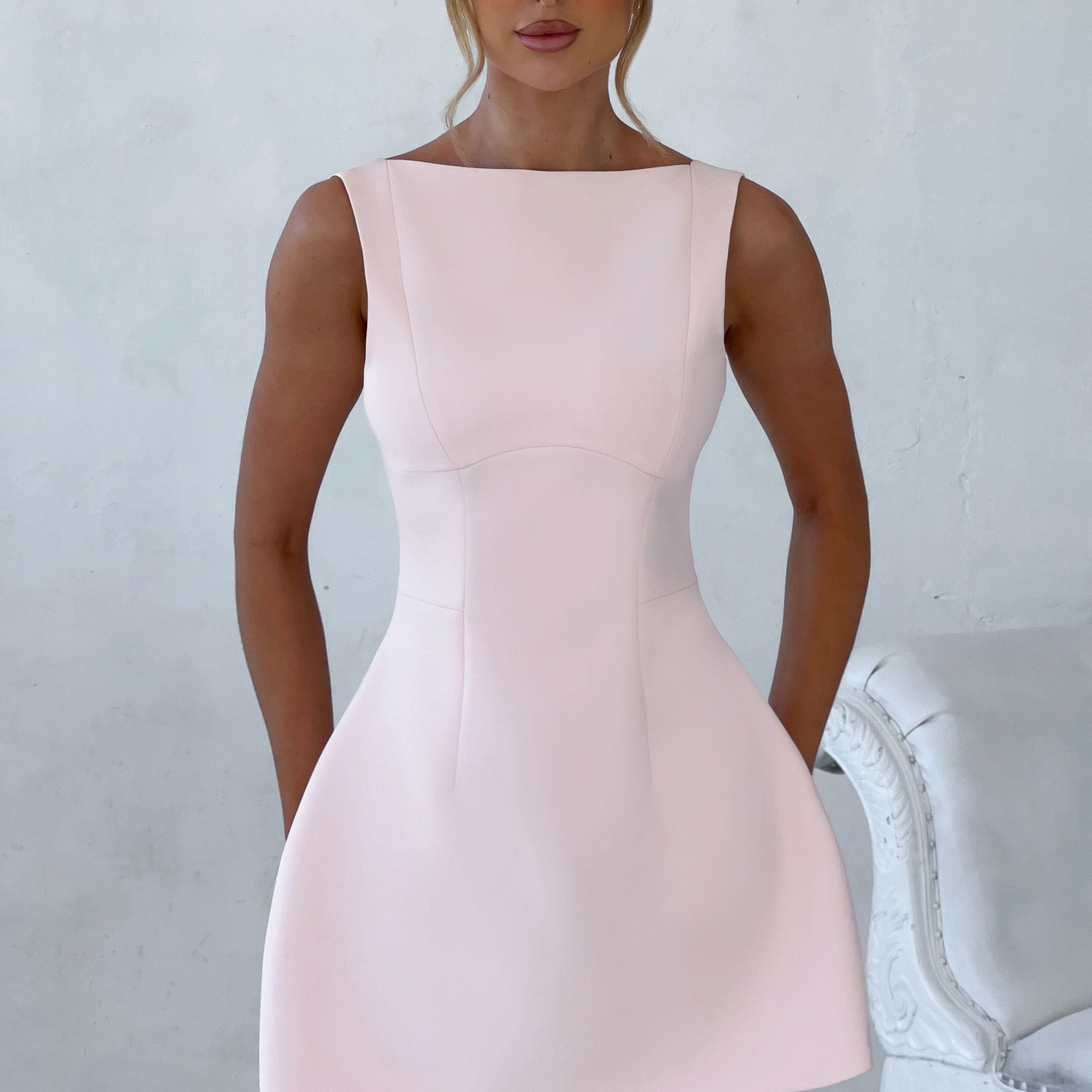 Alana Mini Elbise – Blush