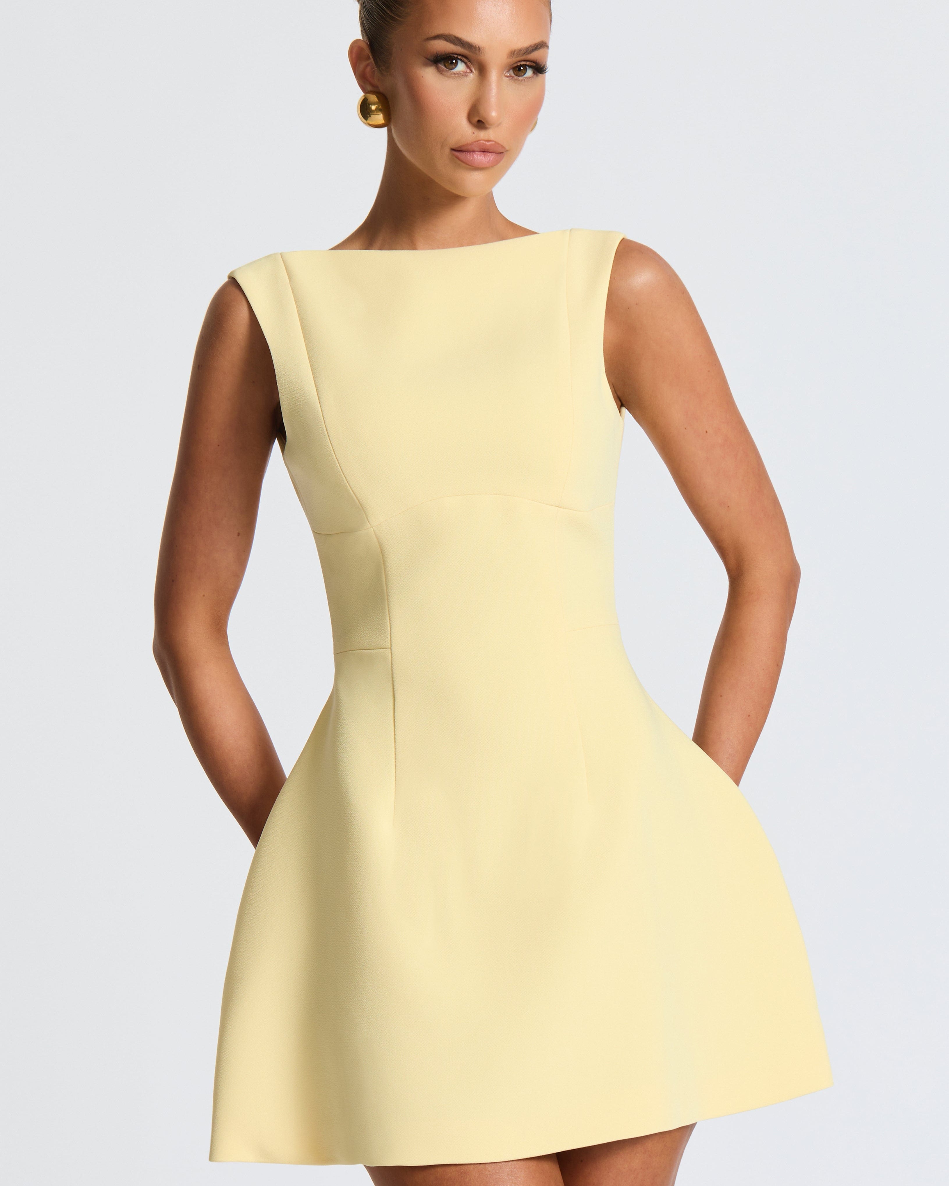 Alana Mini Elbise– Limon