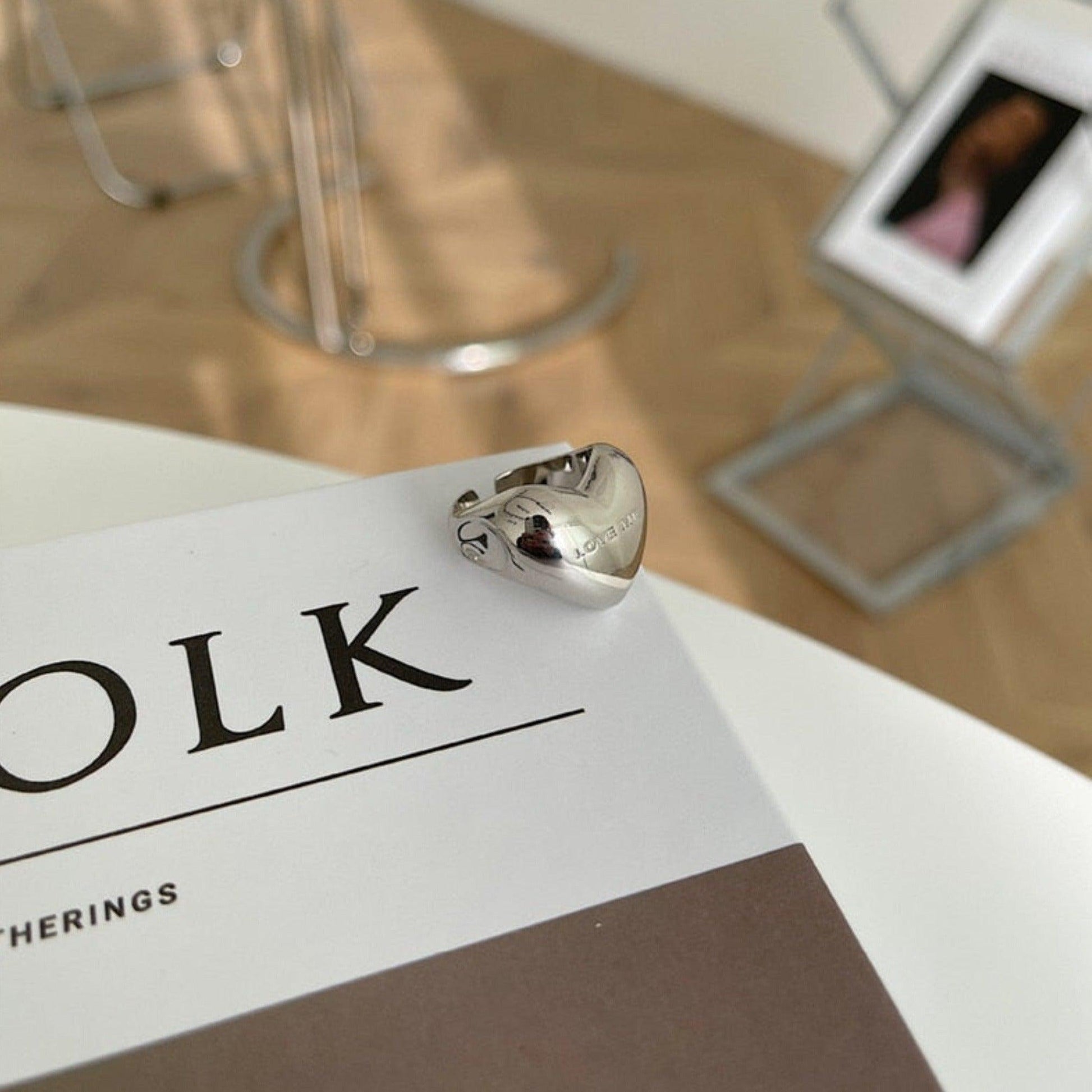 Gümüş Kalp Yüzük