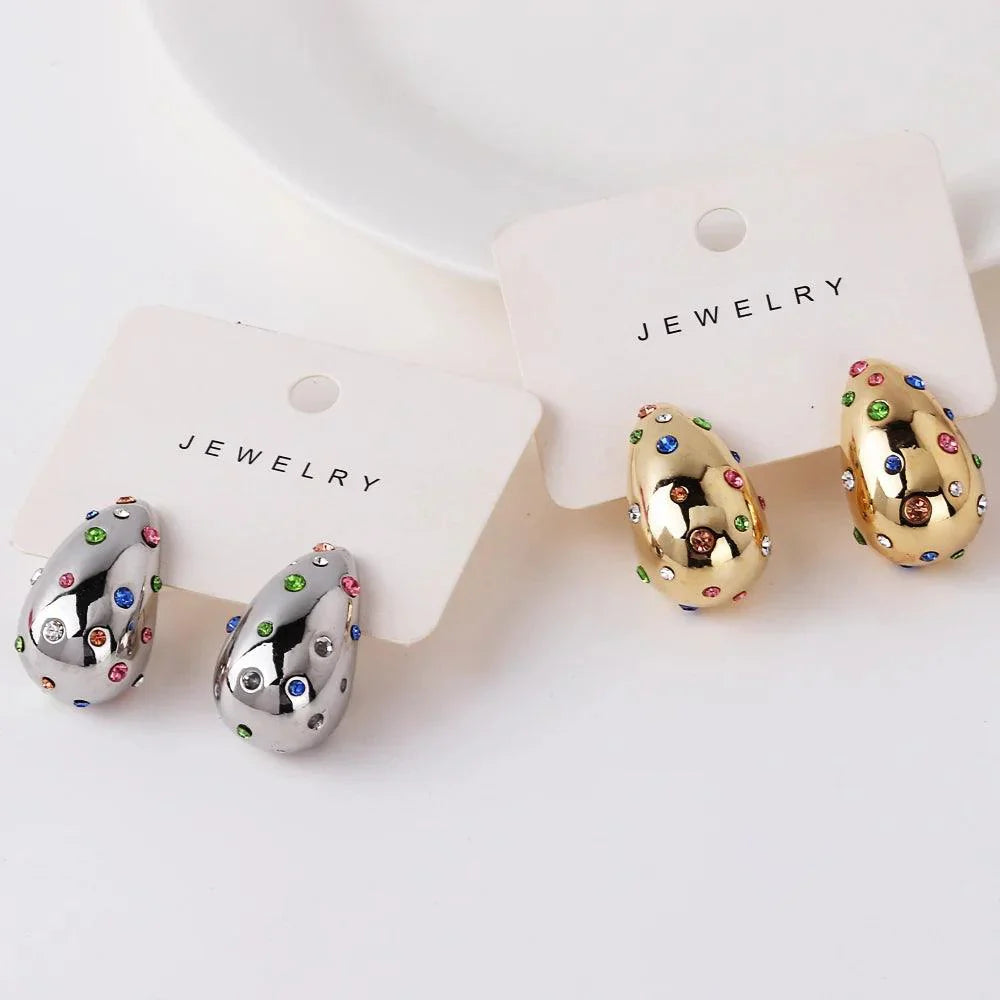 Çok Renkli Damla Küpe