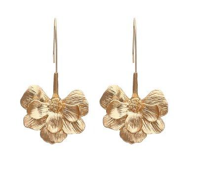 Vintage Çiçekli Küpe