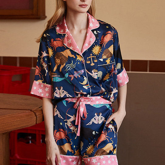 Zincir desenli pijama takımı