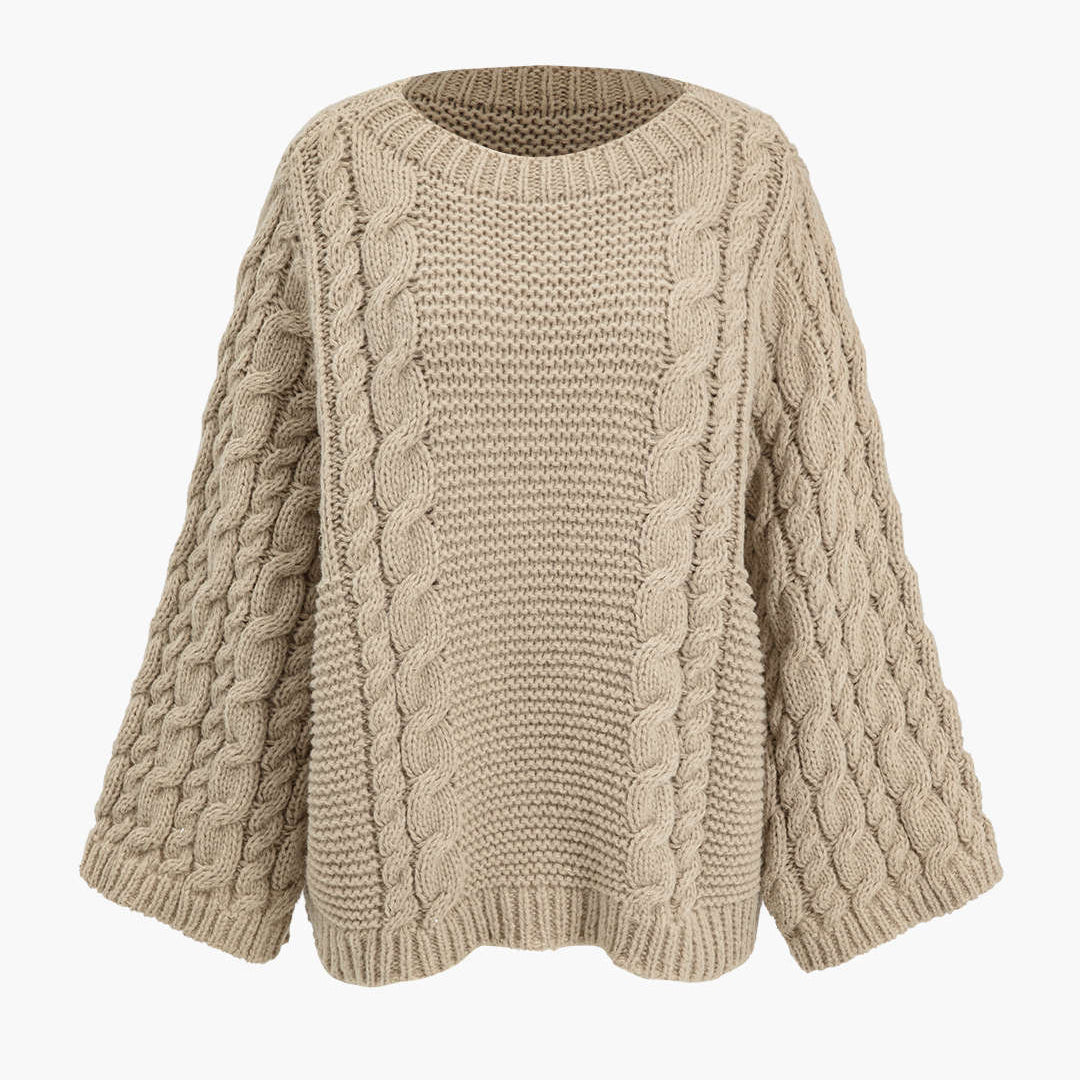 Basic Solid Round Neck Flare Kazak