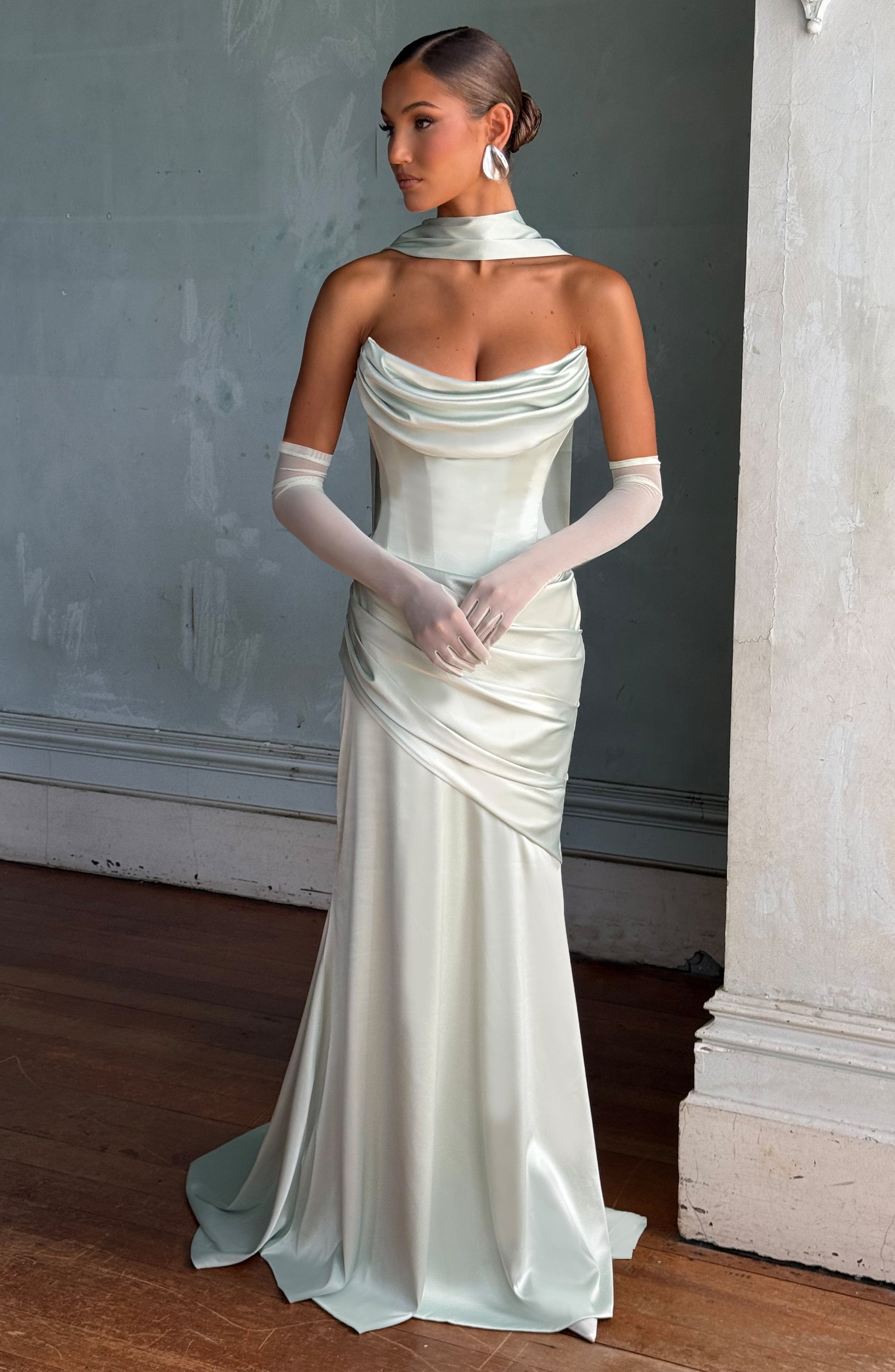 Ely Beyaz Elbise – Mint