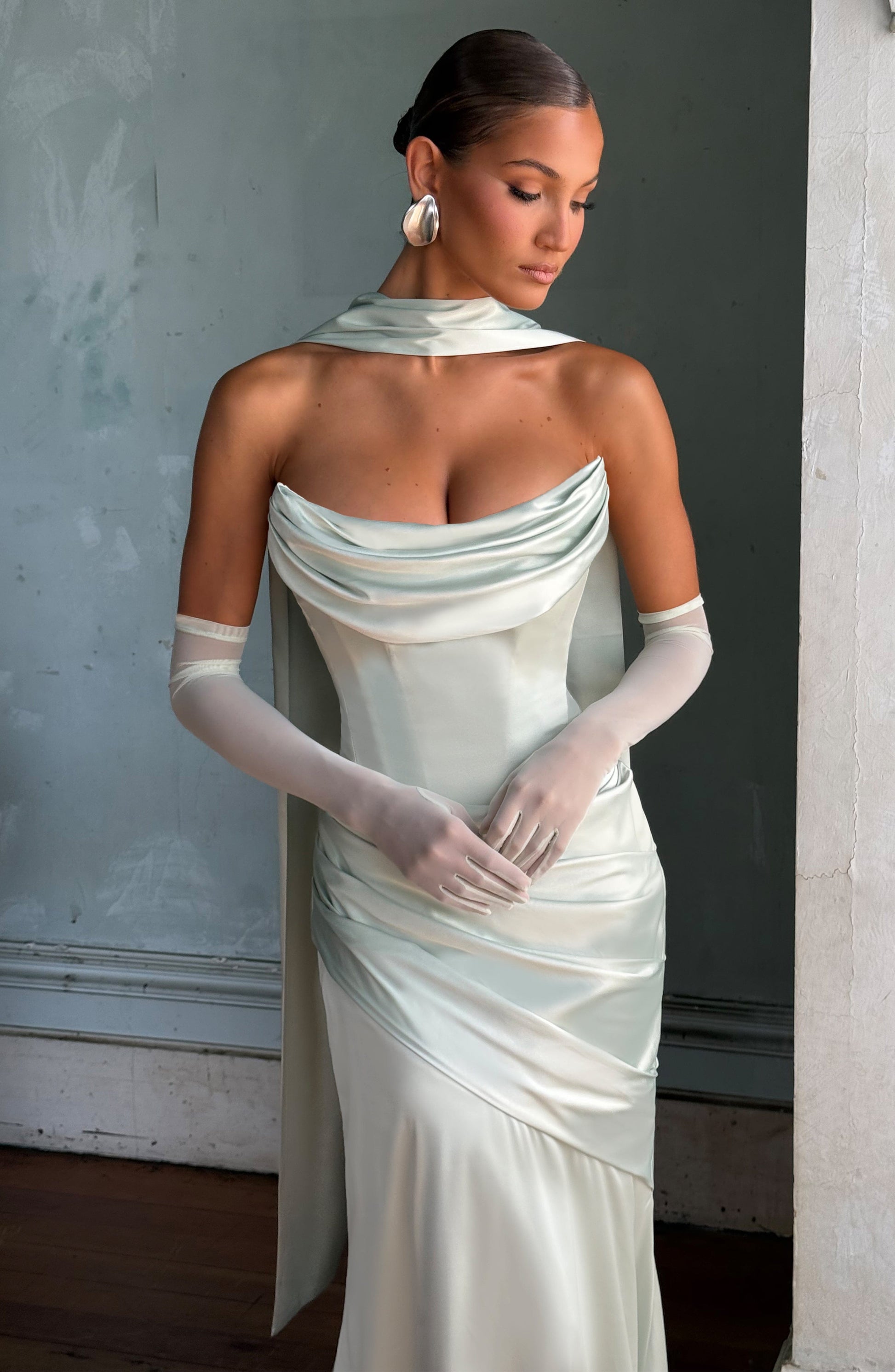 Ely Beyaz Elbise – Mint