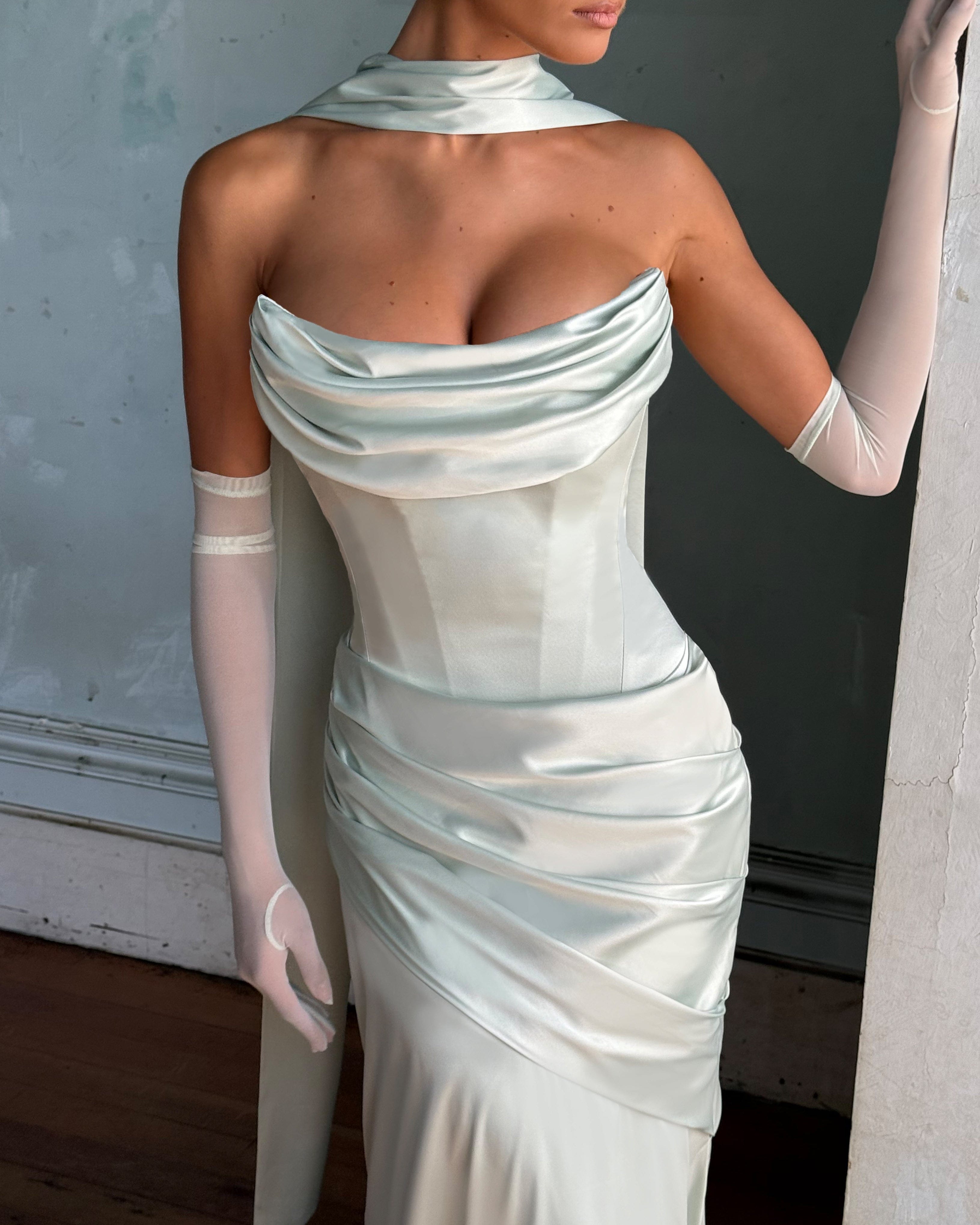 Ely Beyaz Elbise – Mint