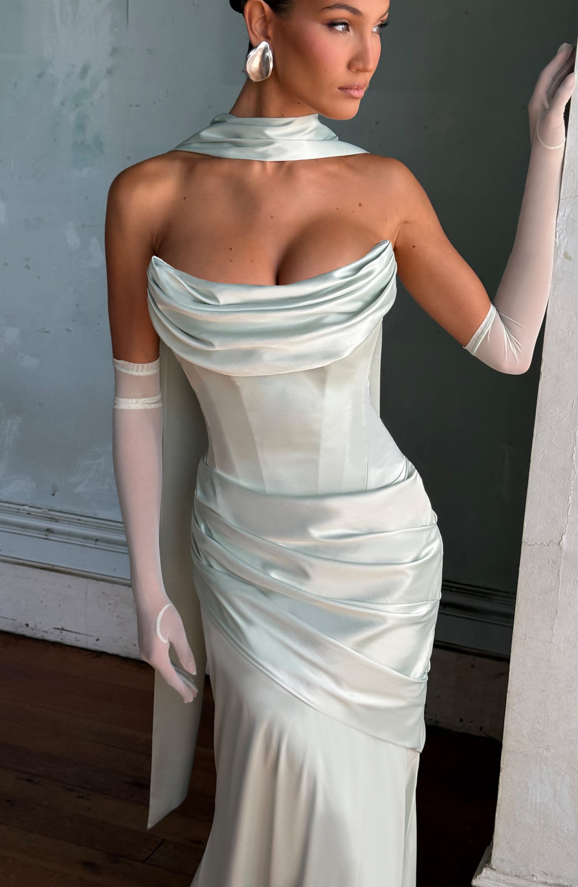 Ely Beyaz Elbise – Mint