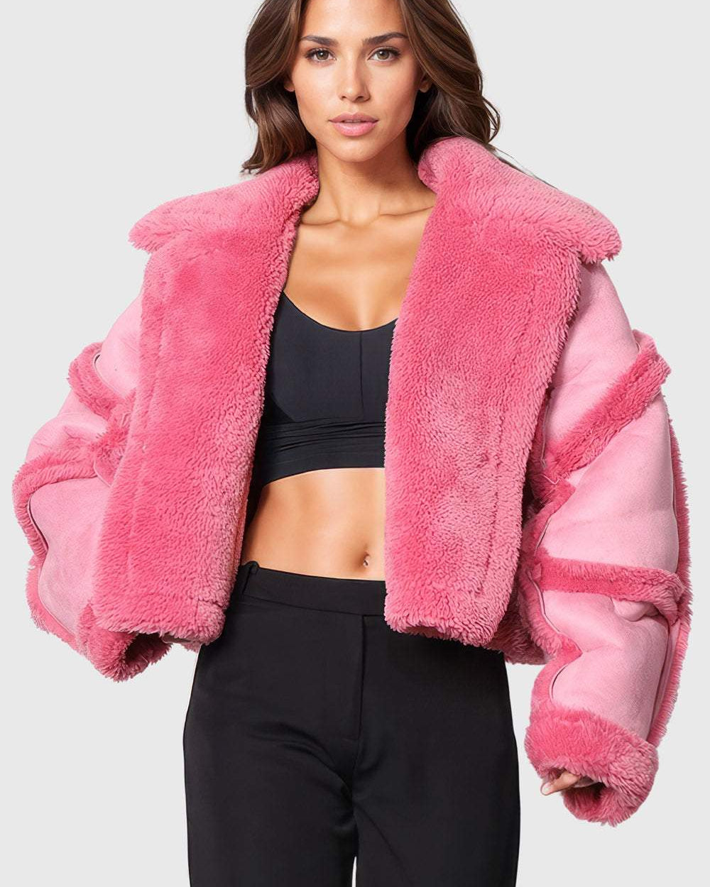 Ella Kısa Kürklü Ceket