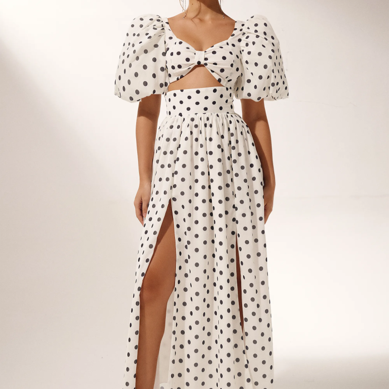 Ellie Polka Dot Etek Takımı