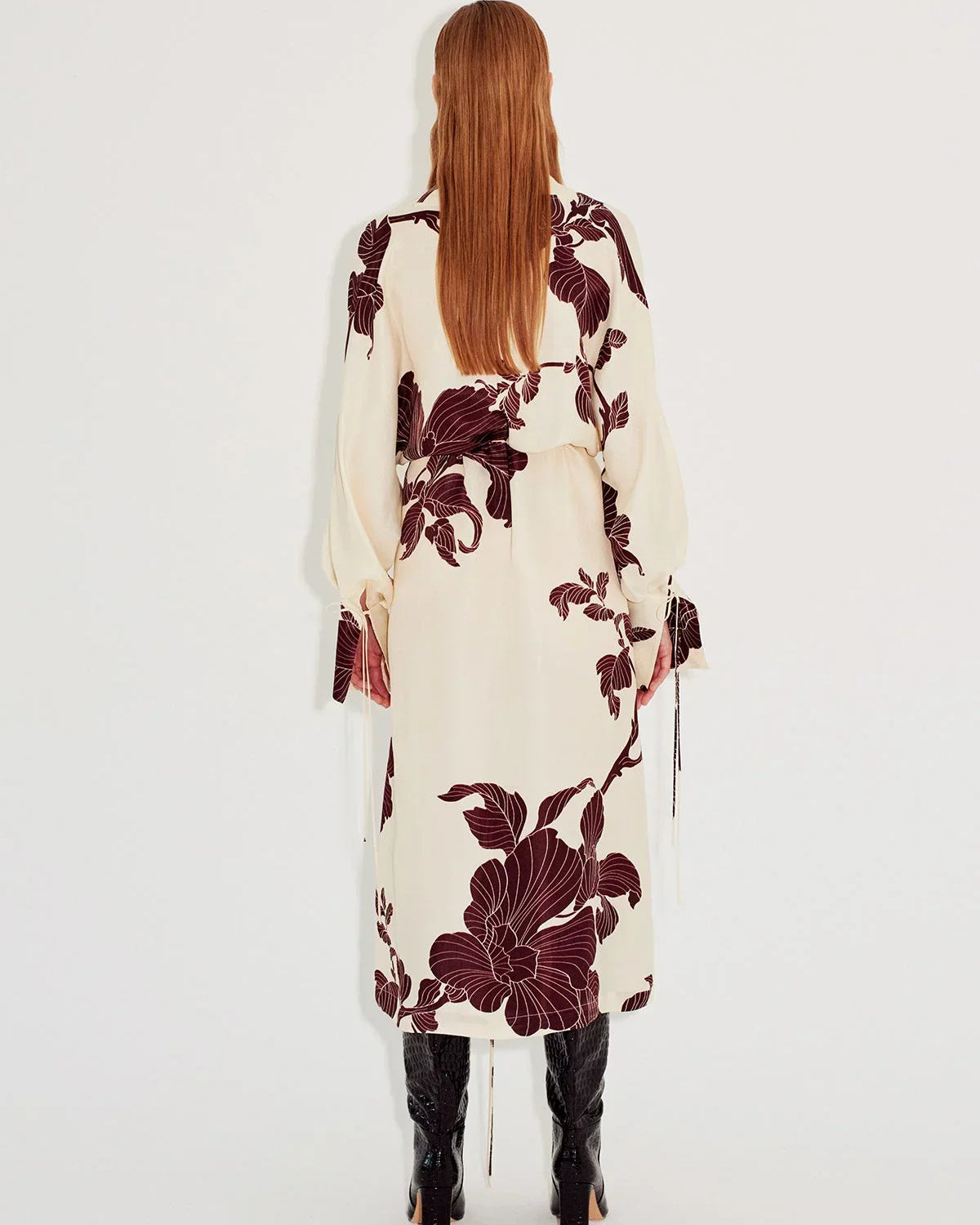 Origami Baskılı Kimono Elbise