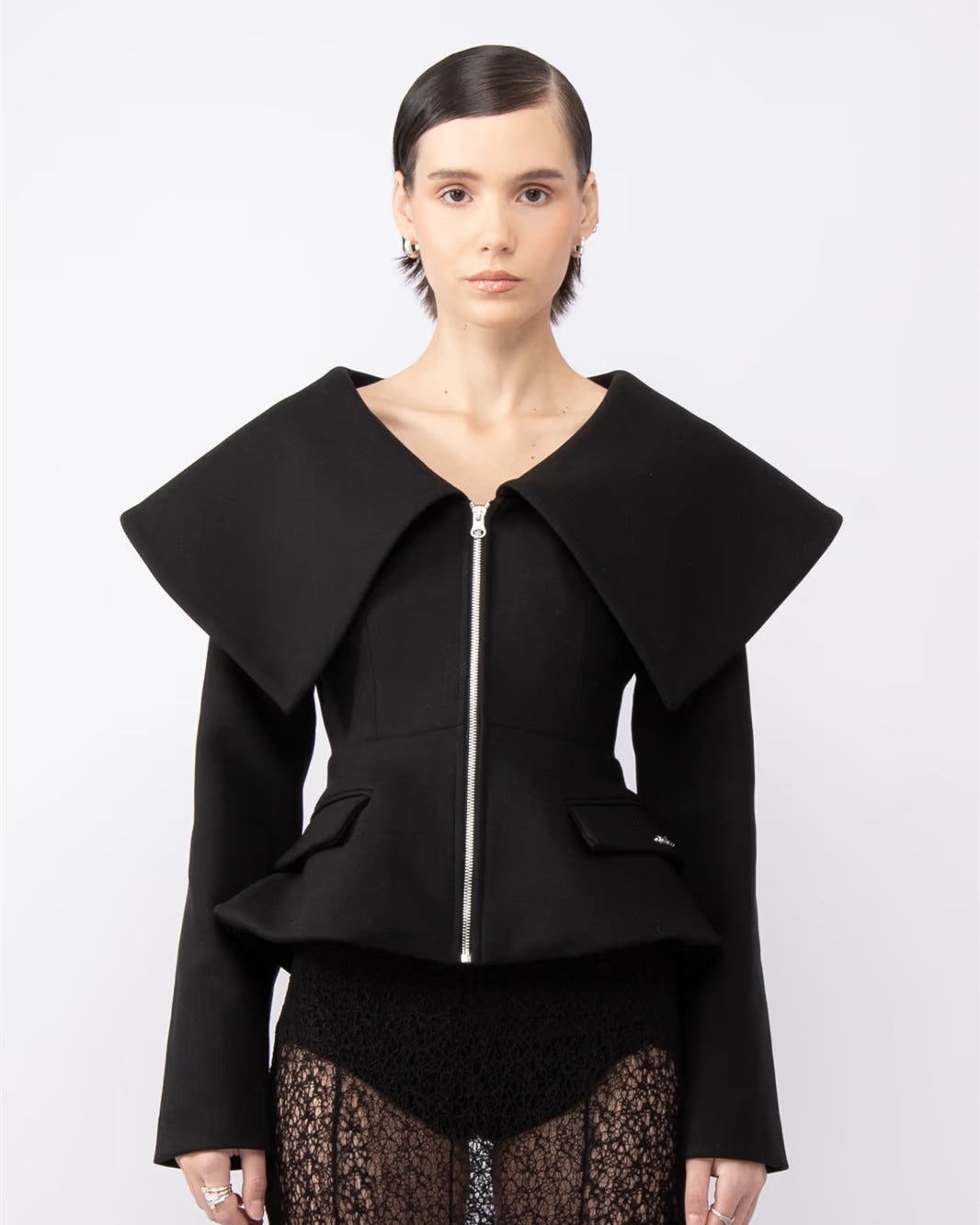 Vera Büyük Beden Yaka Ceket