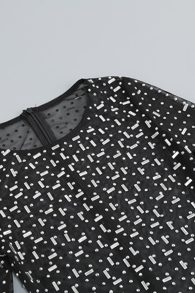 Ina Diamante File Yırtmaçlı Uzun Elbise