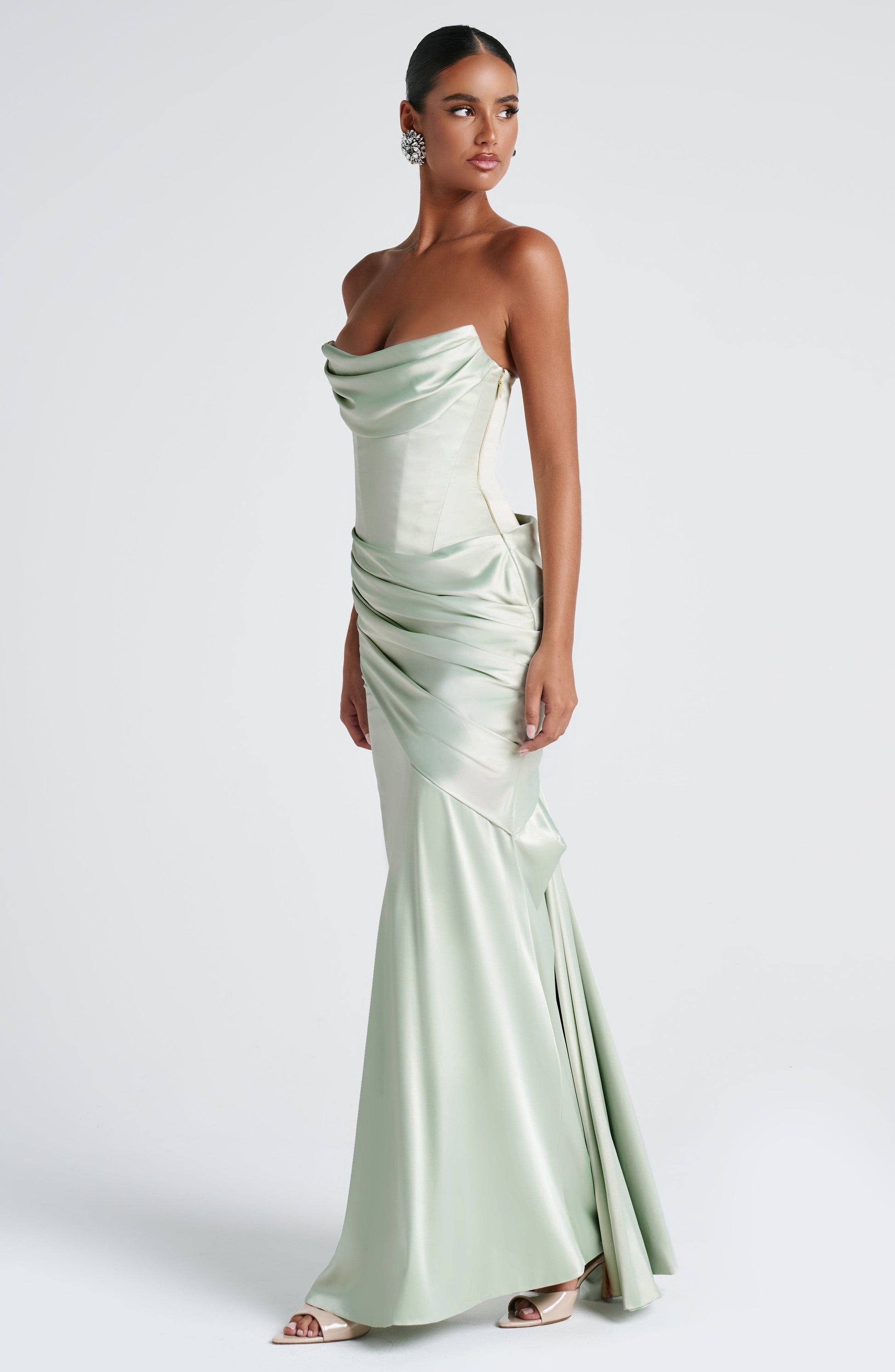Kensington Maxi Elbise – Mint