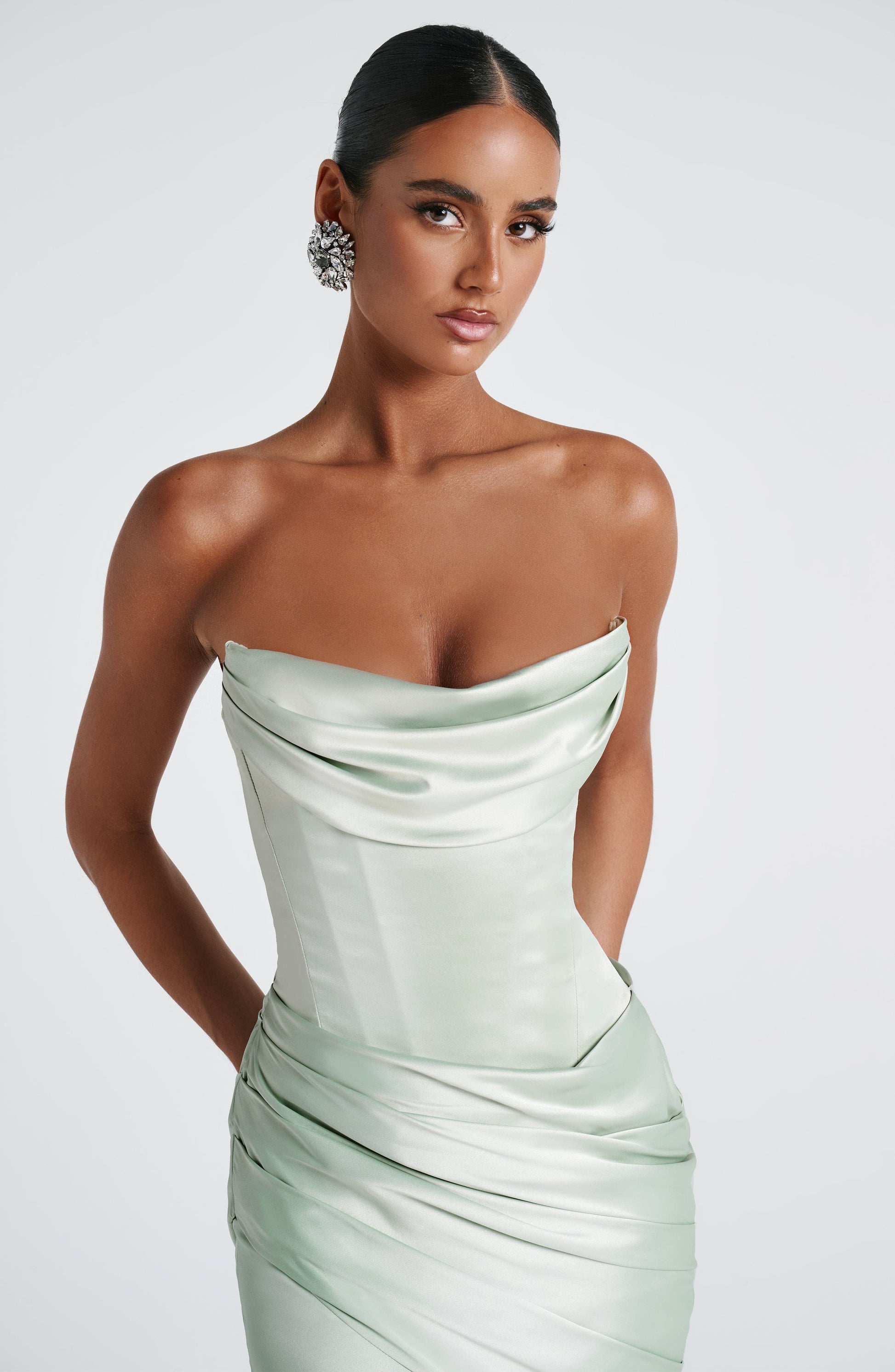 Kensington Maxi Elbise – Mint