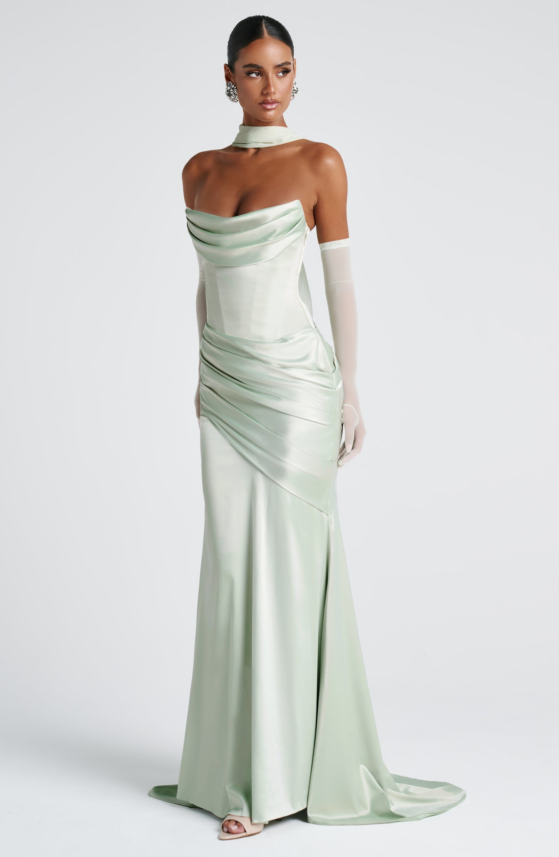 Kensington Maxi Elbise – Mint