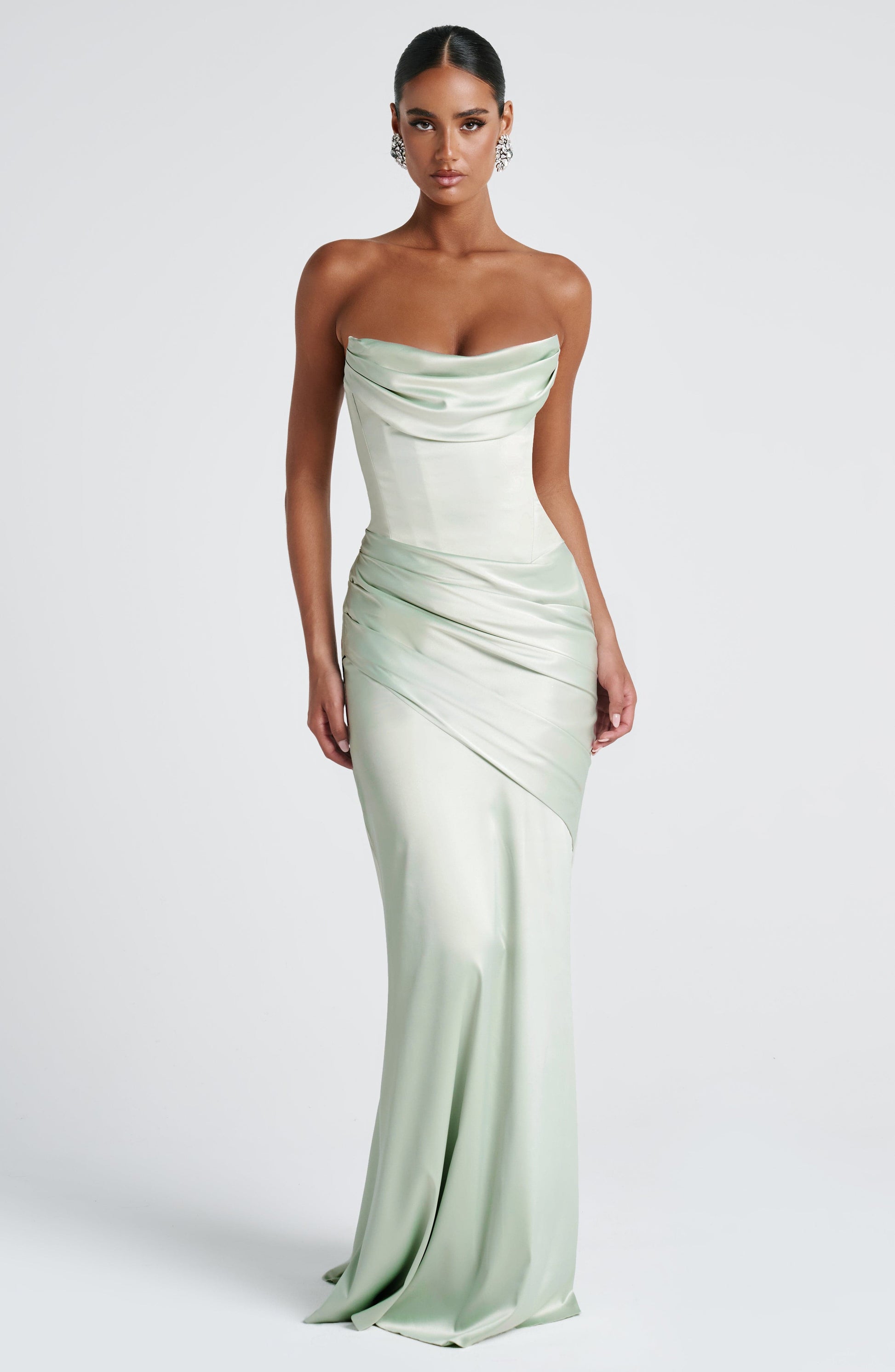Kensington Maxi Elbise – Mint