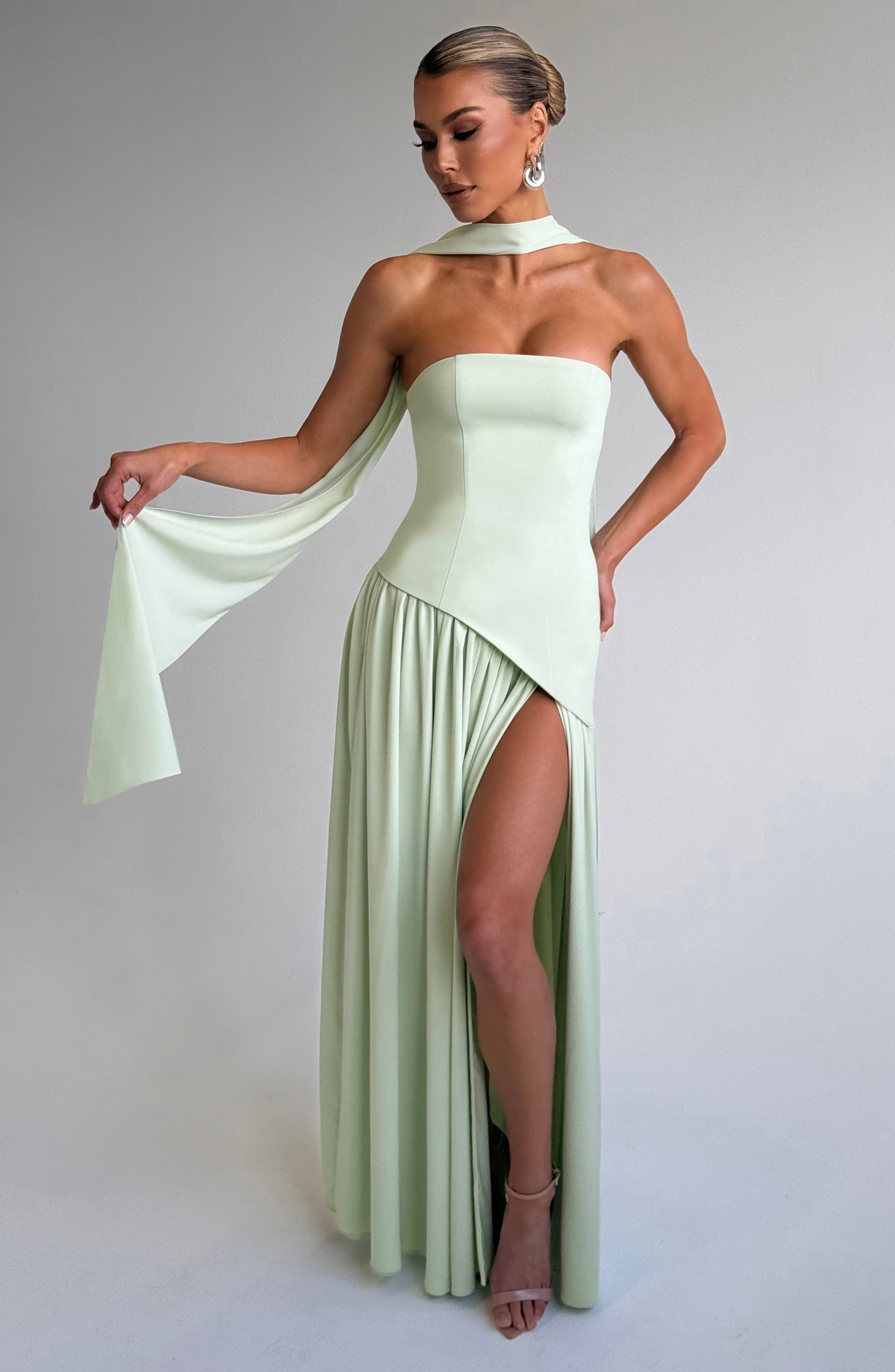 Maliyah Maxi Elbise - Mint