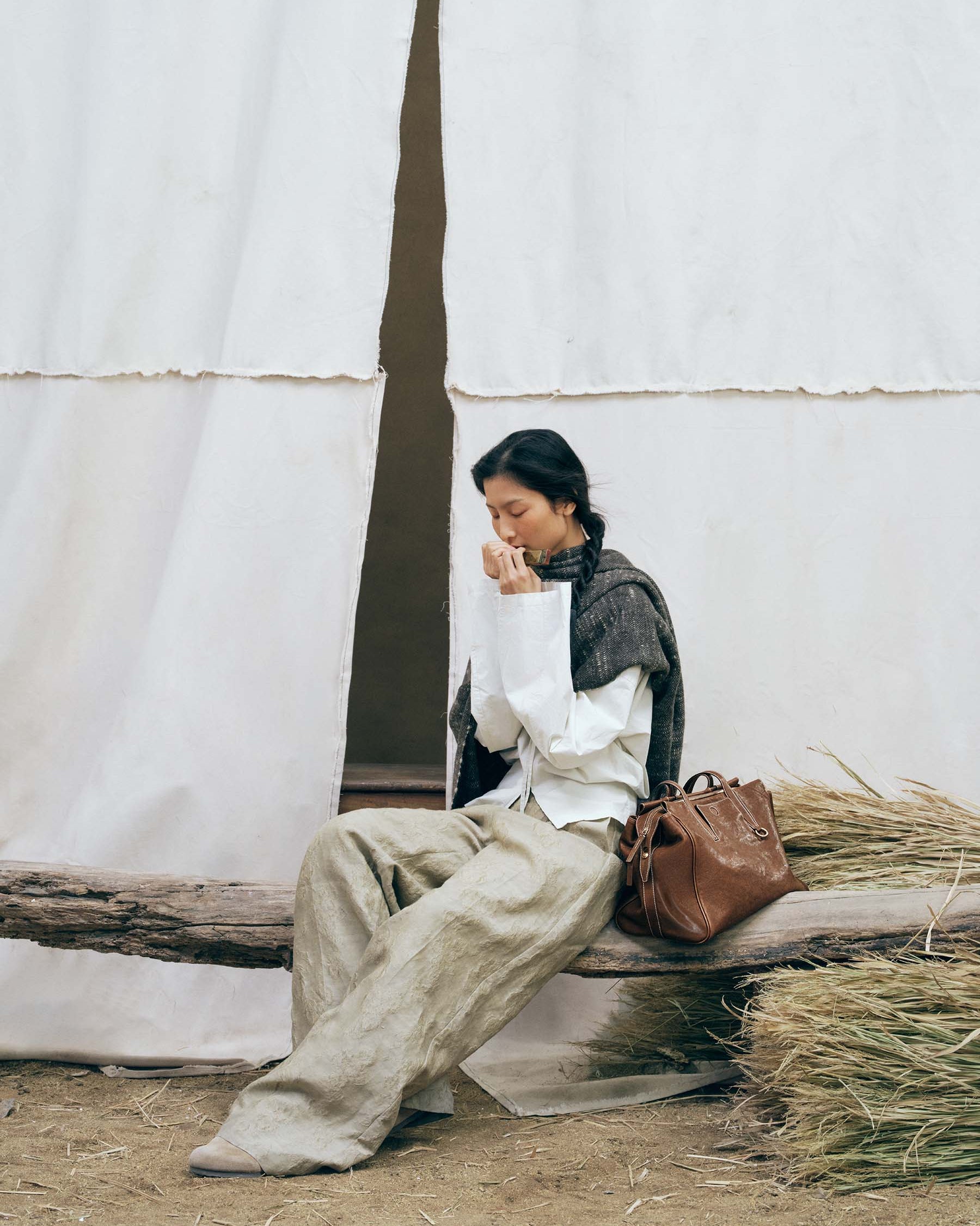 Evara Duffle Çanta - Taba