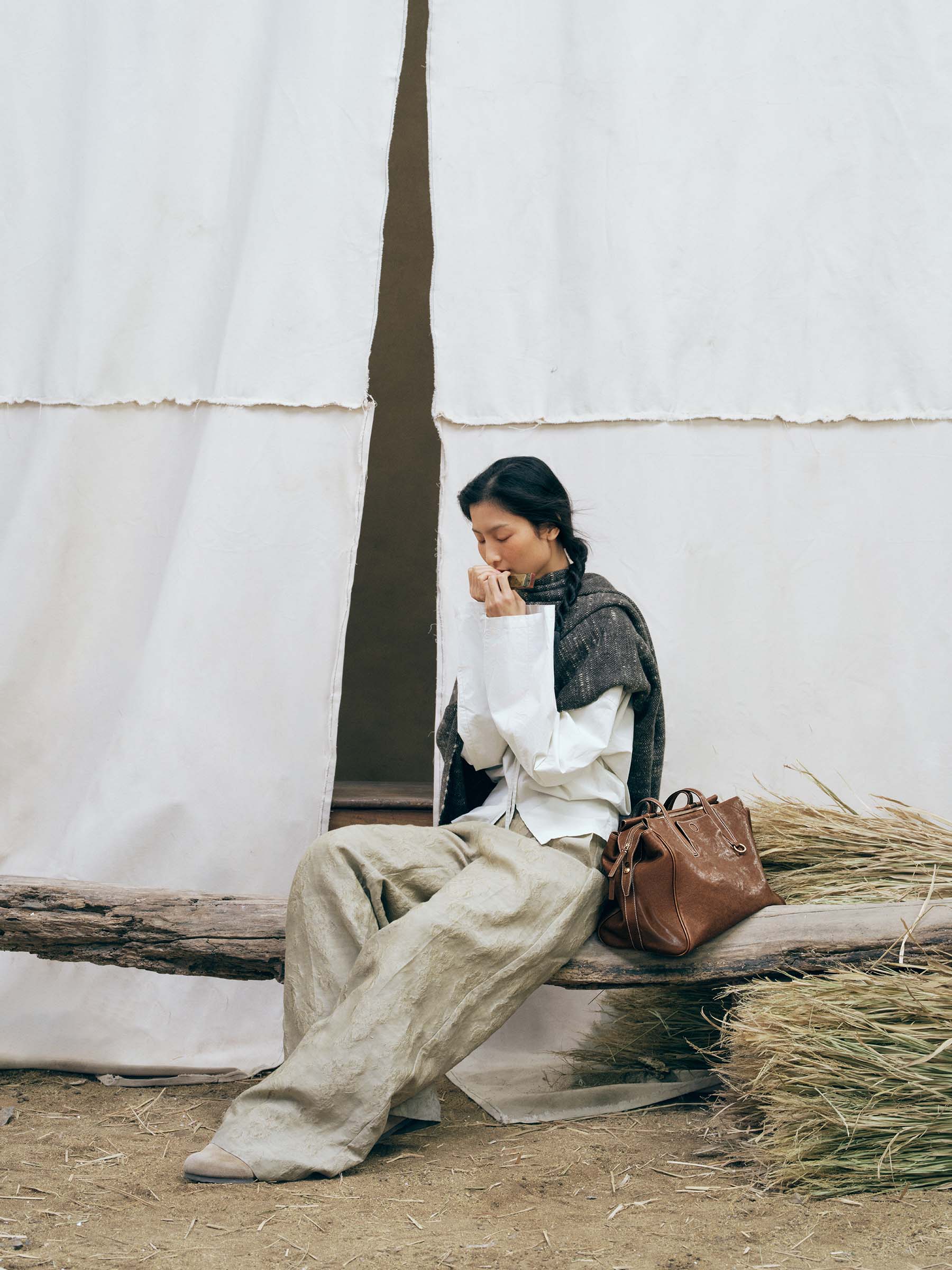 Evara Duffle Çanta - Taba