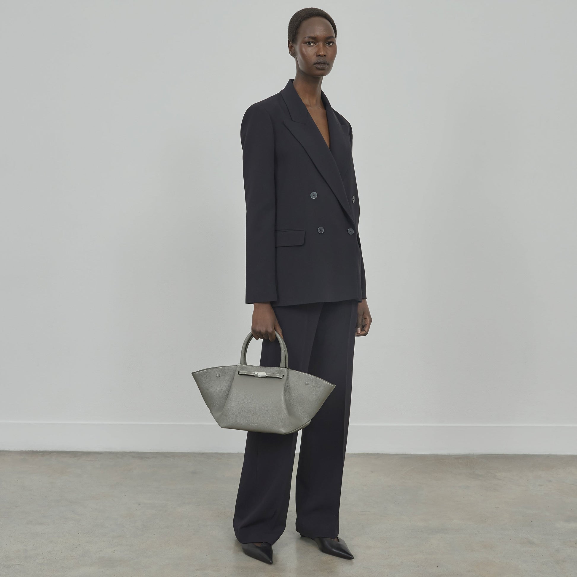 Milenne Small Tote Çanta - Taş gri