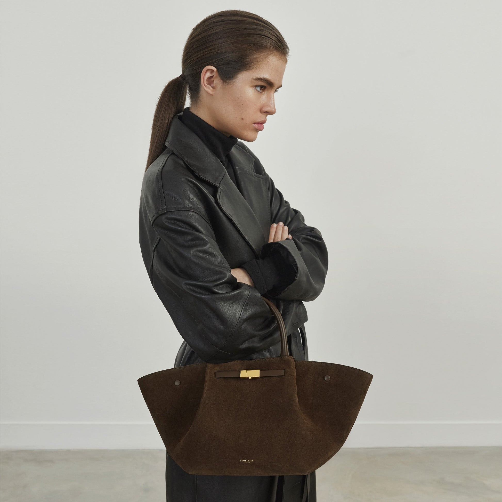 Milenne Small Tote Çanta - Kahverengi